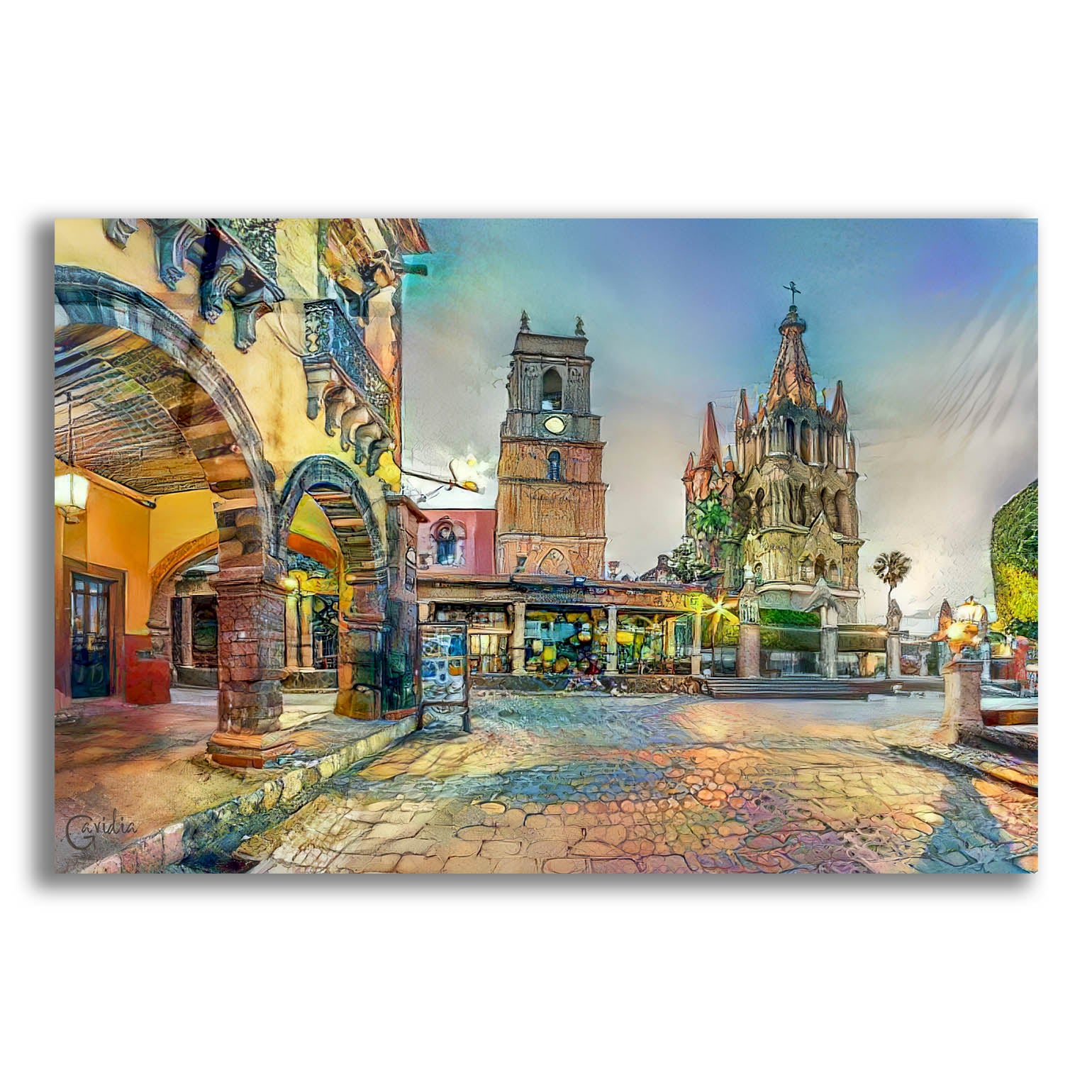 Epic Art 'Guanajuato Mexico San Miguel de Allende' by Pedro Gavidia, Acrylic Glass Wall Art,16x12