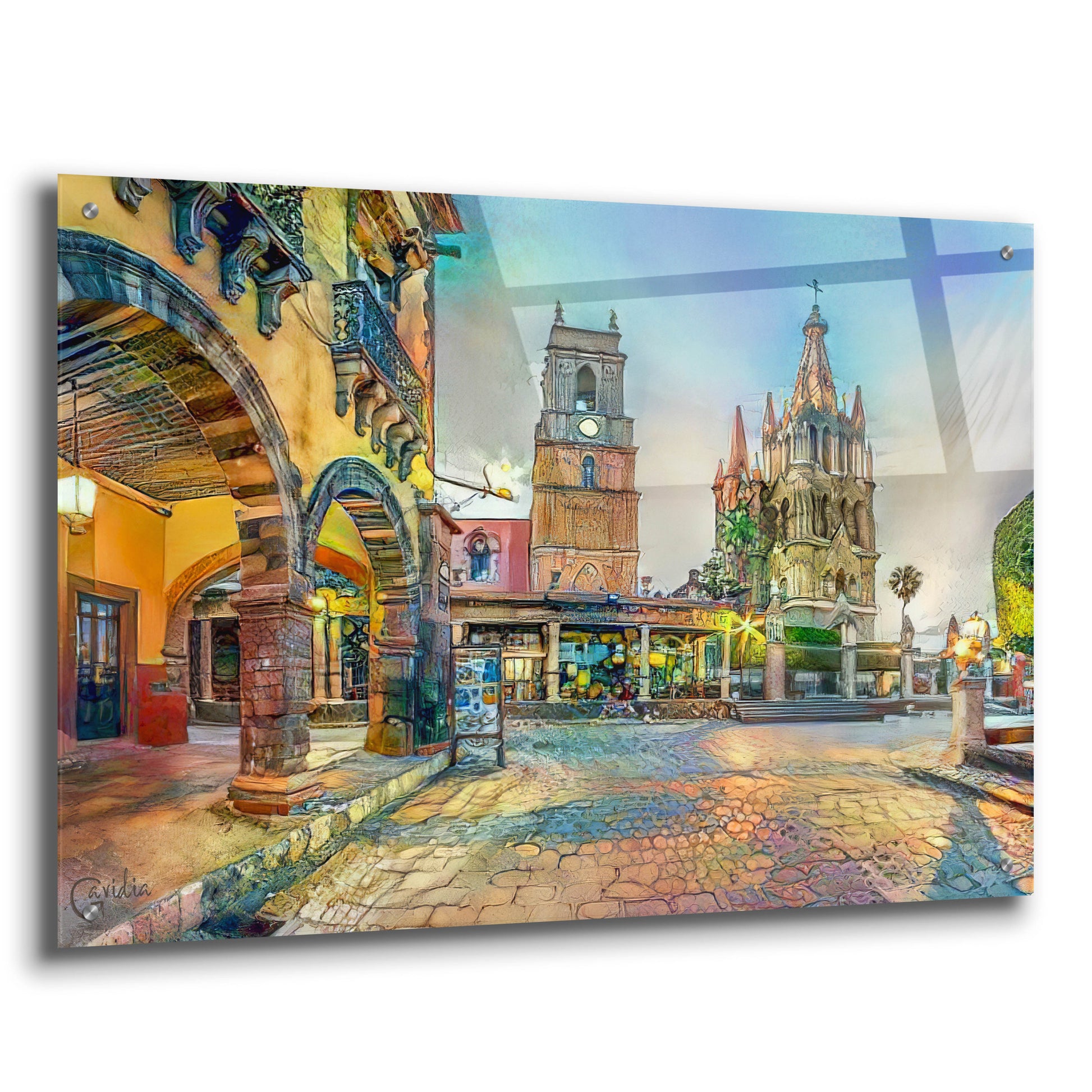 Epic Art 'Guanajuato Mexico San Miguel de Allende' by Pedro Gavidia, Acrylic Glass Wall Art,36x24