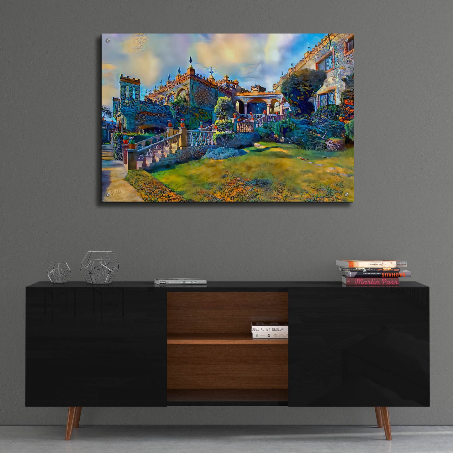 Epic Art 'Guanajuato Mexico Castillo de Santa Cecilia staircase' by Pedro Gavidia, Acrylic Glass Wall Art,36x24