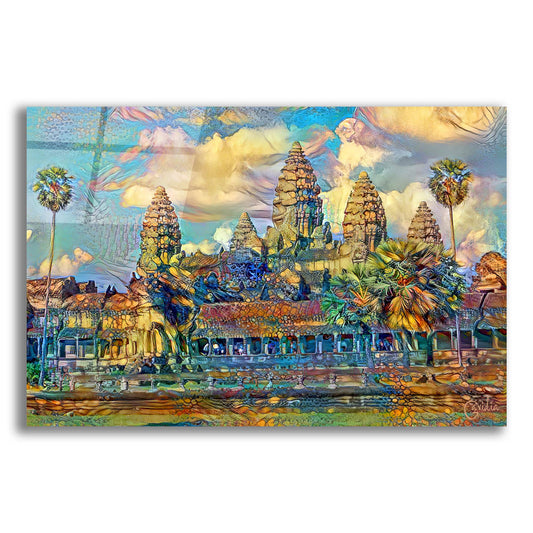 Epic Art 'Cambodia Angkor Wat' by Pedro Gavidia, Acrylic Glass Wall Art