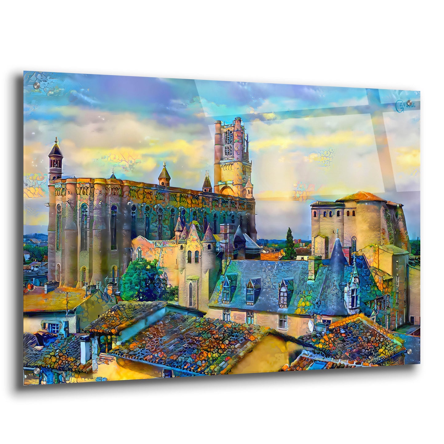 Epic Art 'Albi France Cathedral Basilica of Saint Cecilia' by Pedro Gavidia, Acrylic Glass Wall Art,36x24