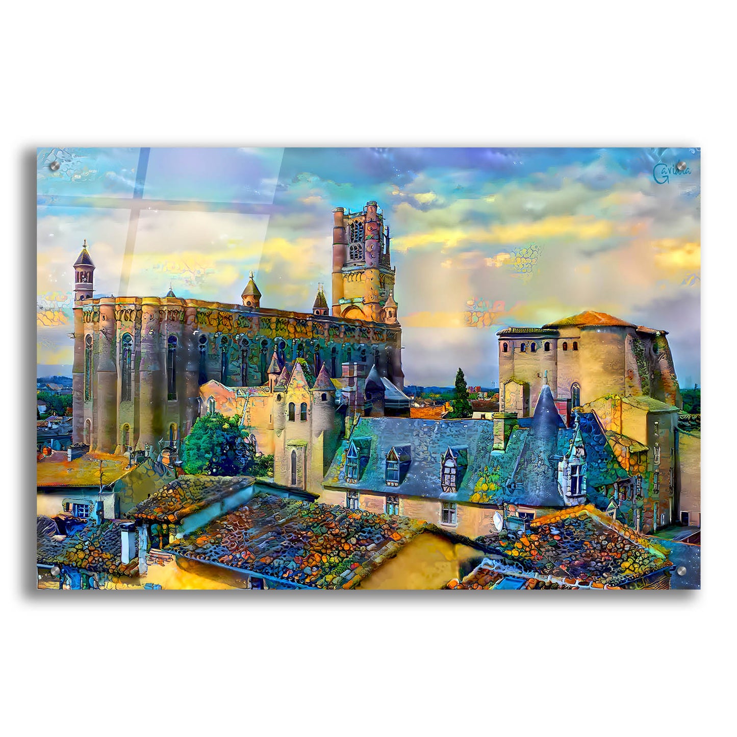 Epic Art 'Albi France Cathedral Basilica of Saint Cecilia' by Pedro Gavidia, Acrylic Glass Wall Art,36x24
