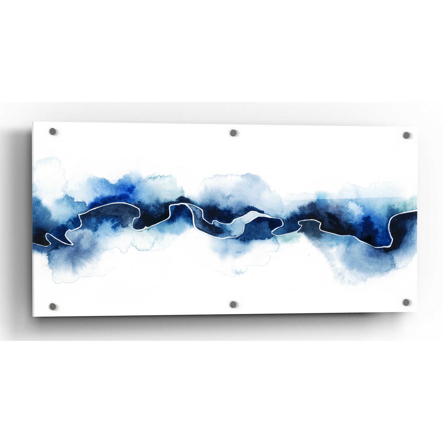 Epic Art 'Glacial Break II' by Grace Popp, Acrylic Glass Wall Art,2:1