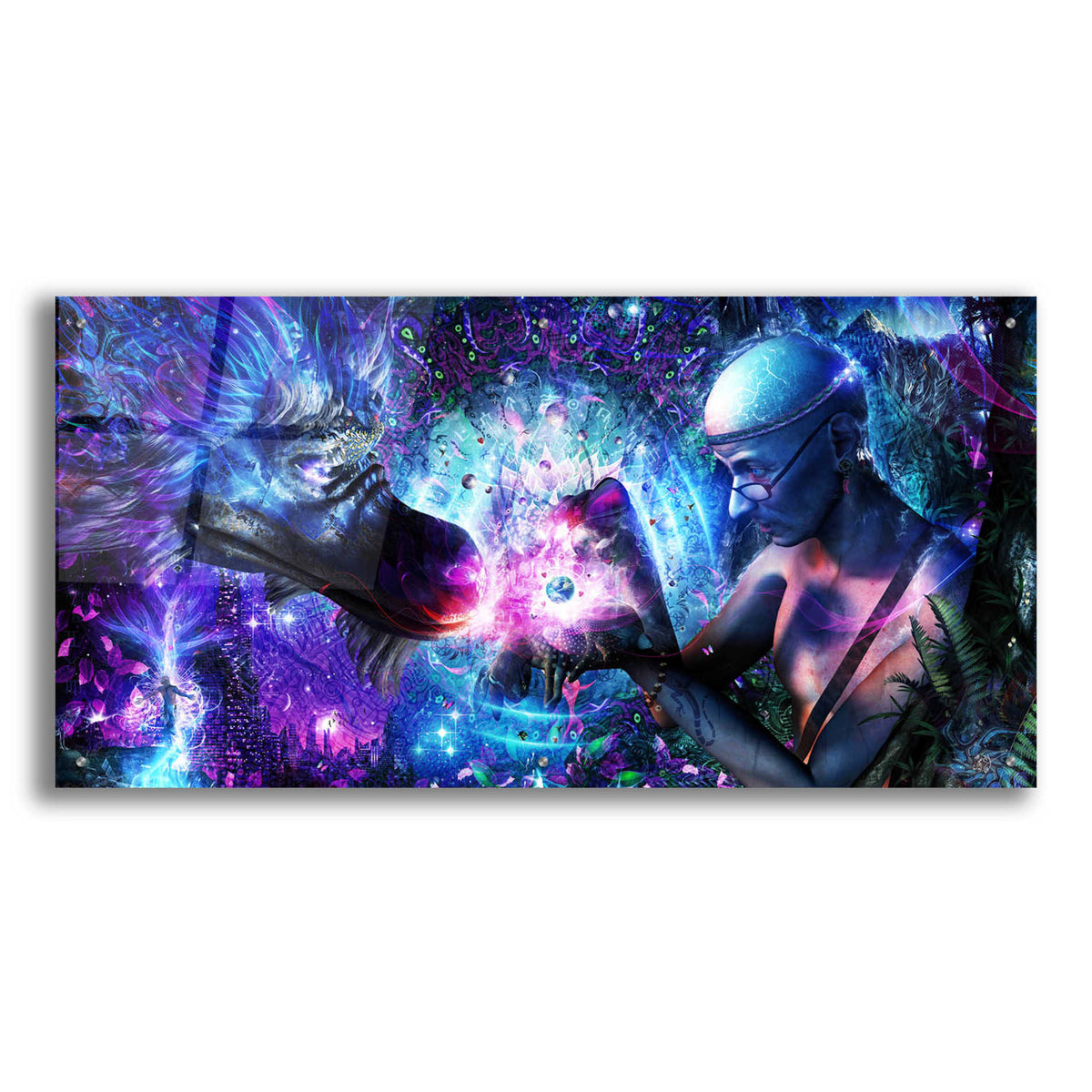 Epic Art 'A Spirits Silent Cry' by Cameron Gray, Acrylic Glass Wall Art,48x24