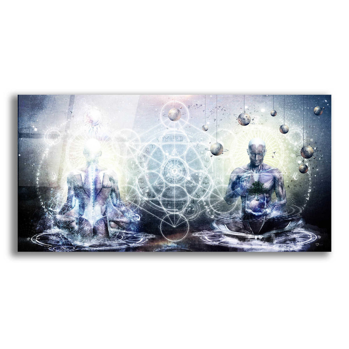 Epic Art 'Experience So Lucid, Discovery So Clear' by Cameron Gray, Acrylic Glass Wall Art,24x12