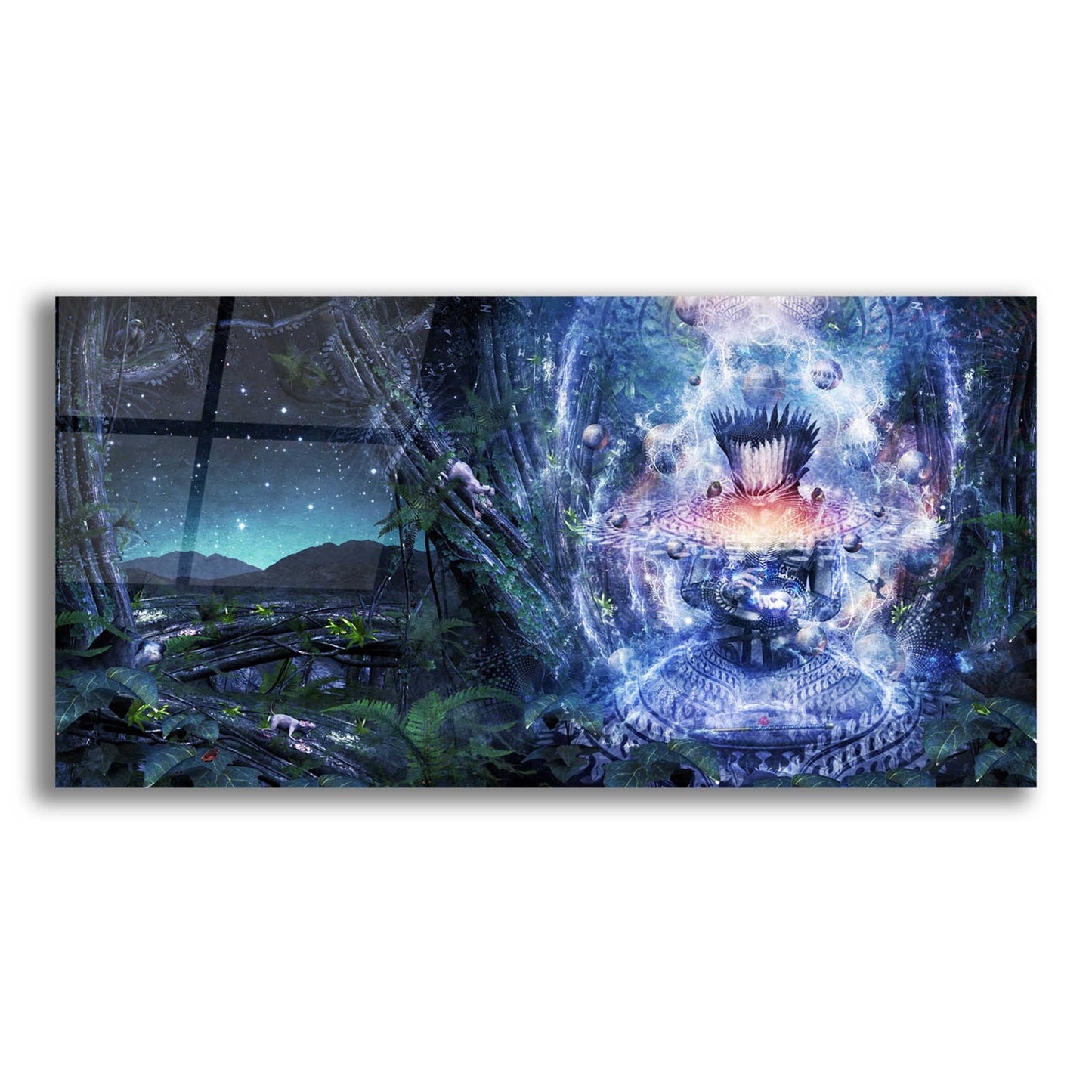 Epic Art 'From The Broken Grow The Saved' by Cameron Gray, Acrylic Glass Wall Art,24x12