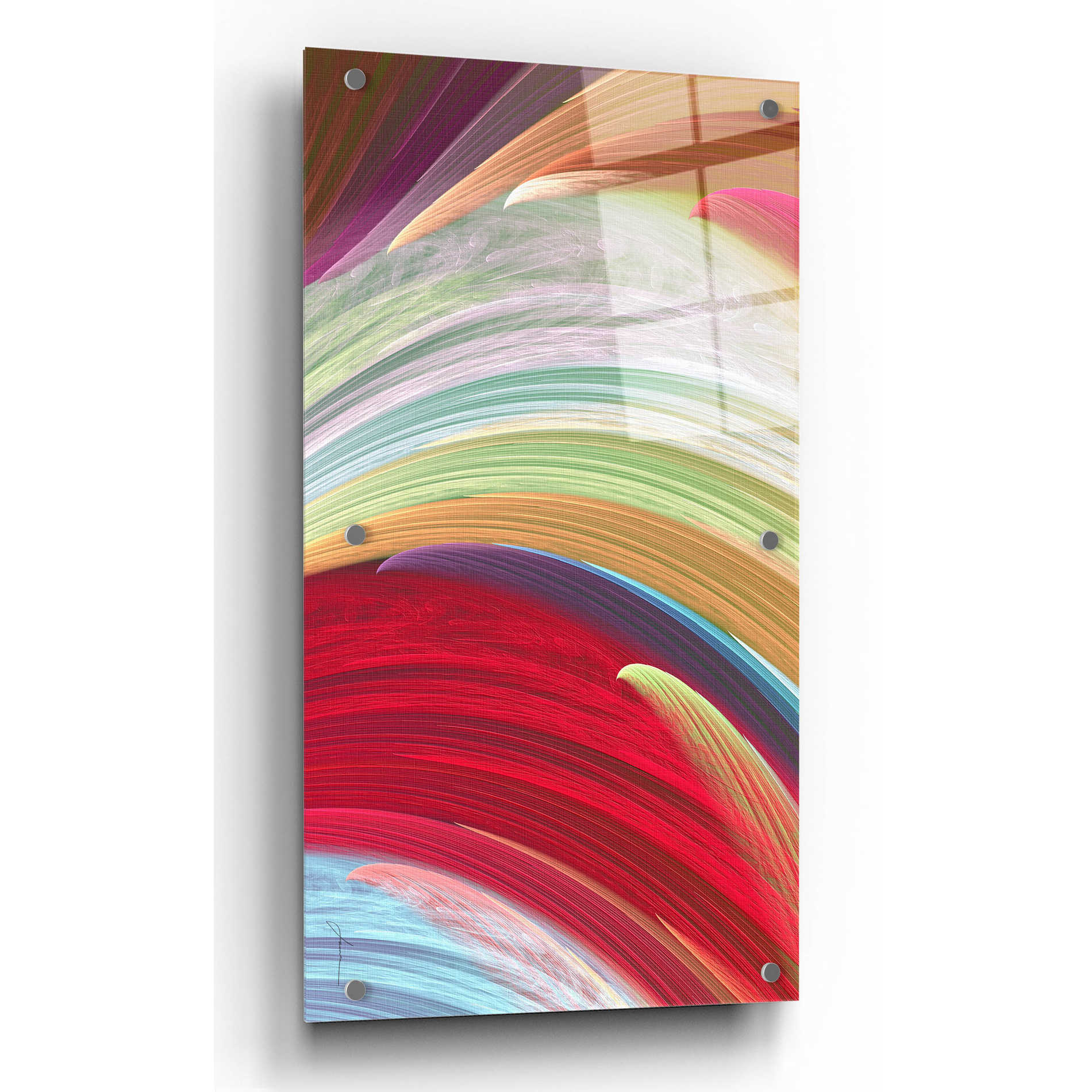 Epic Art 'Wind Waves I' by James Burghardt, Acrylic Glass Wall Art,2:1