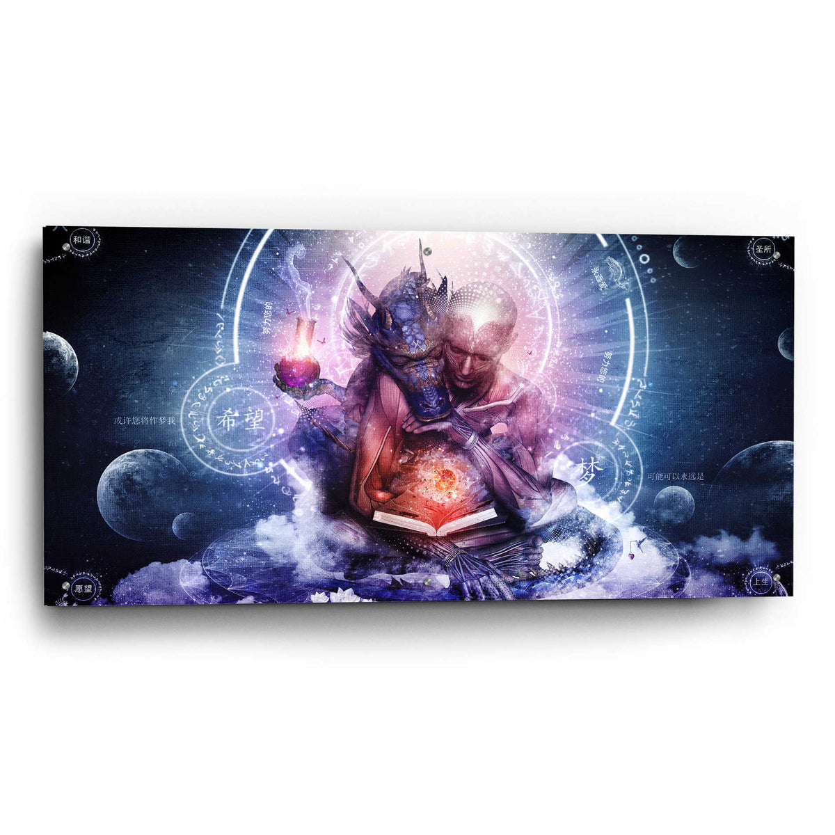 Epic Art 'Perhaps The Dreams Are Of Soulmates' by Cameron Gray, Acrylic Glass Wall Art,48x24