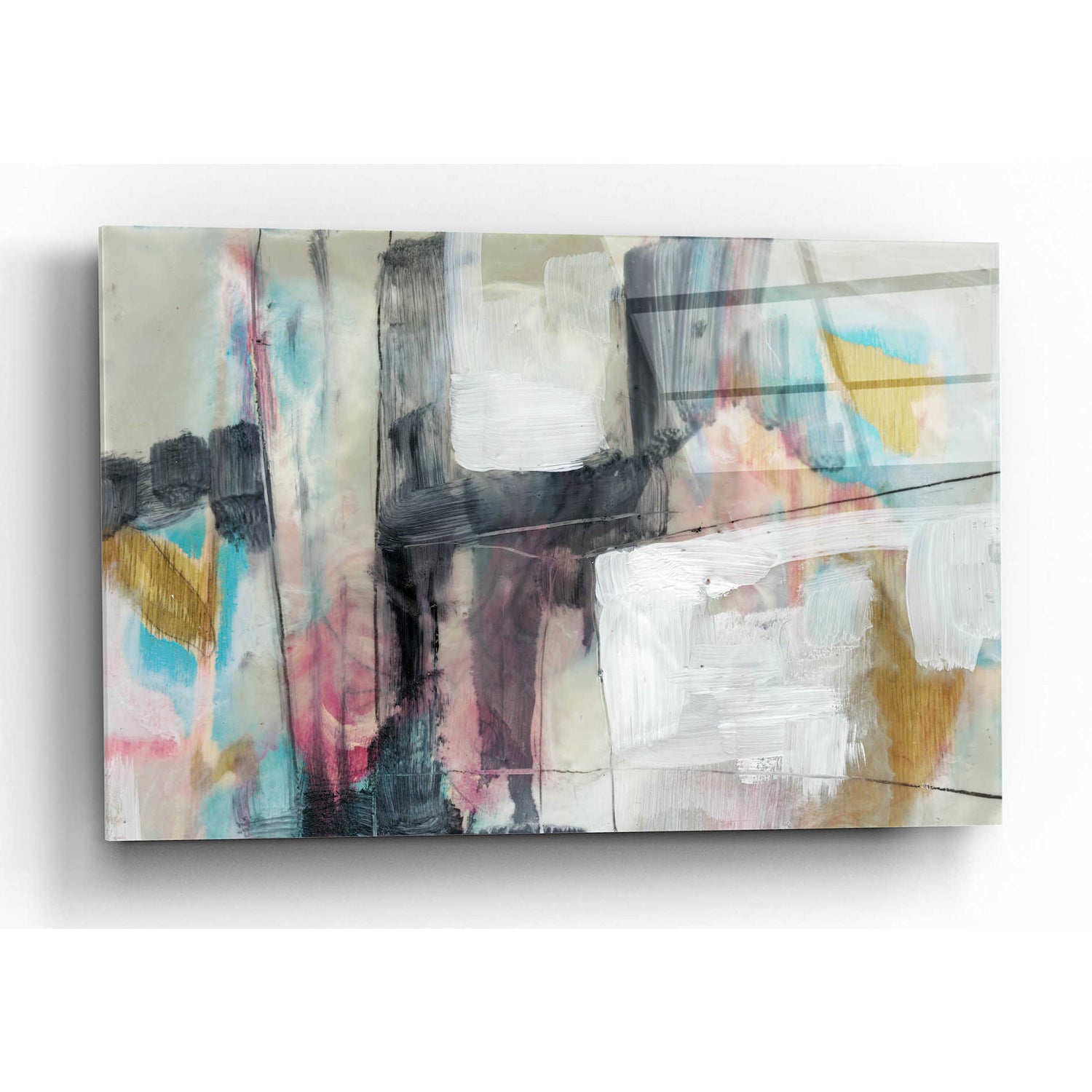 Epic Art 'Pastel Kinesis I' by Jennifer Goldberger, Acrylic Glass Wall Art