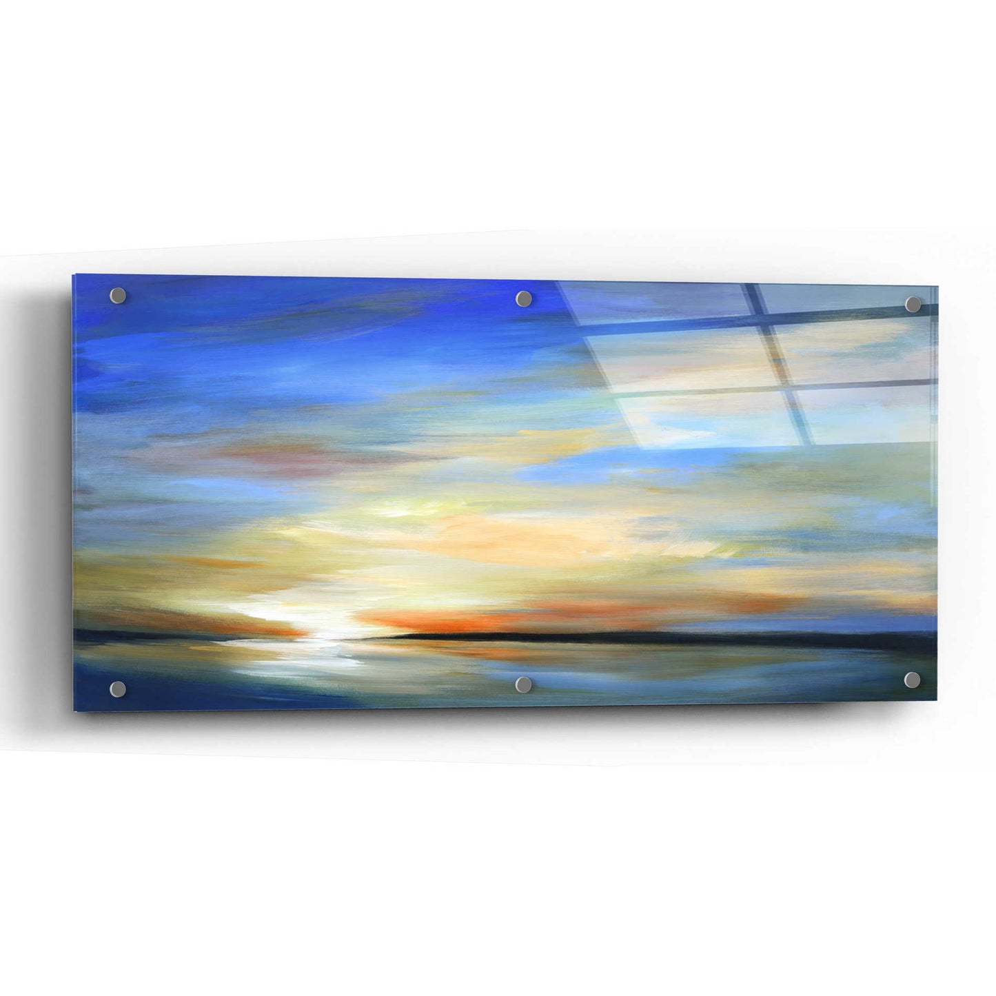 Epic Art 'April Sky II' by Sheila Finch, Acrylic Glass Wall Art,48x24