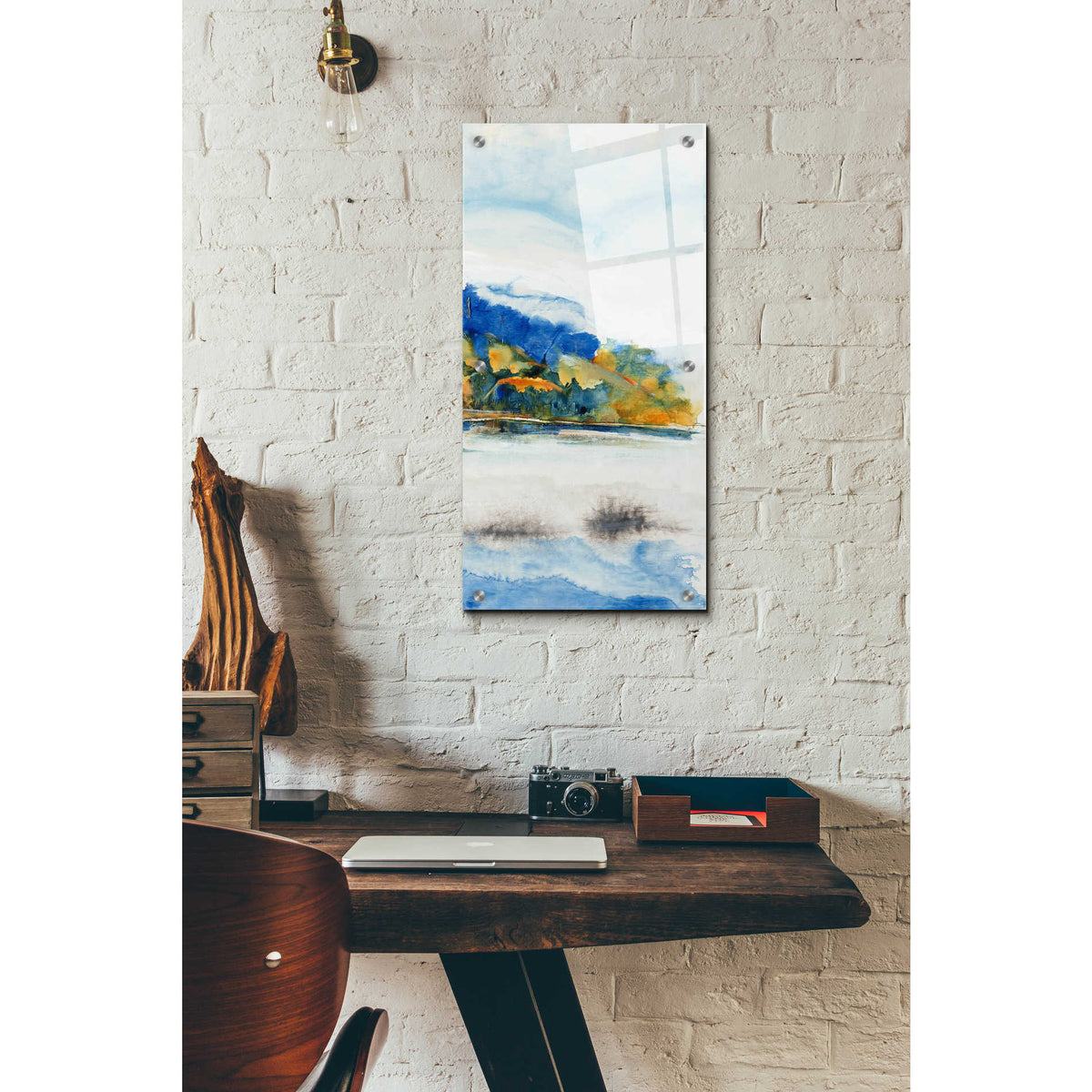 Epic Art 'Island Mist III' by Tim O'Toole, Acrylic Glass Wall Art,12x24