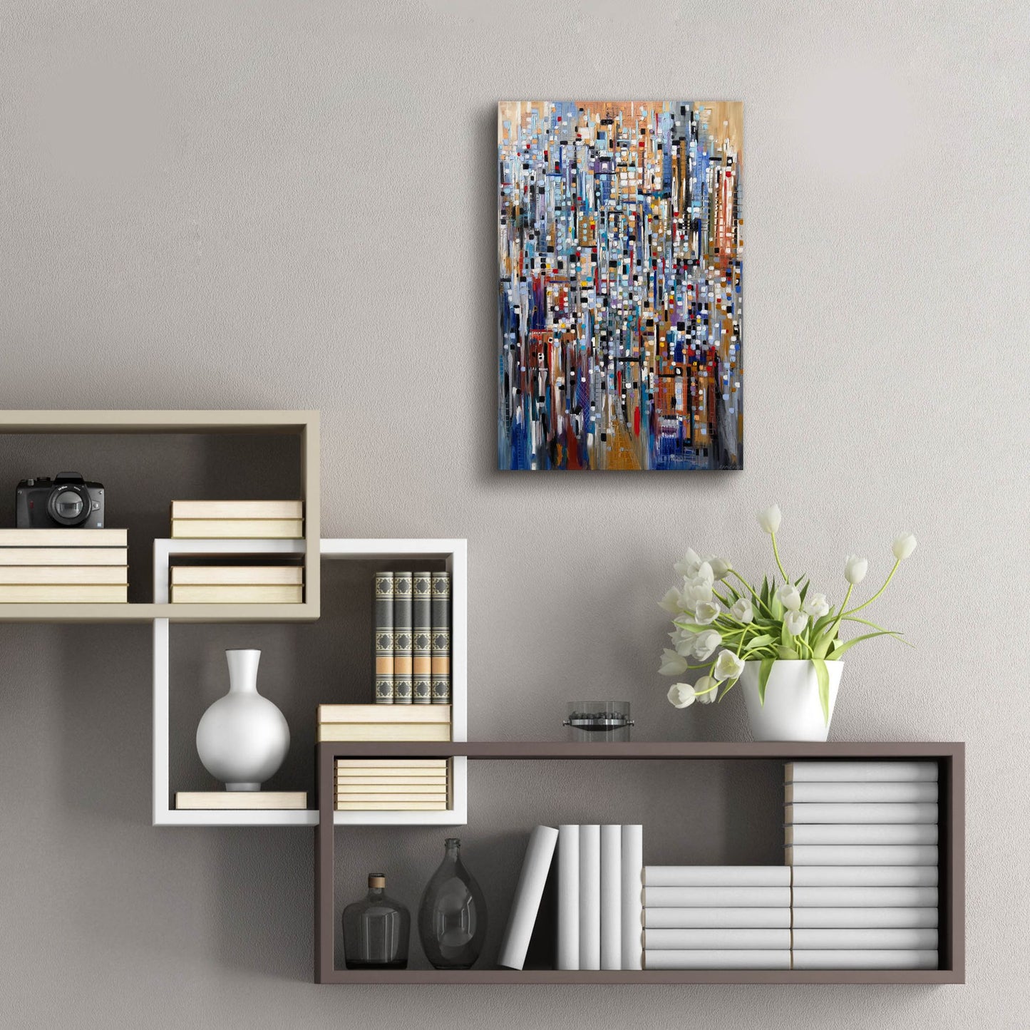 Epic Art 'Abstract Life' by Ekaterina Ermilkina, Acrylic Glass Wall Art,16x24