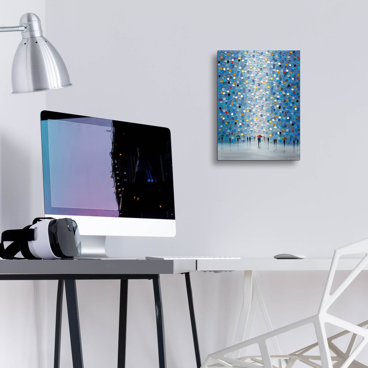 Epic Art 'Blue Heaven' by Ekaterina Ermilkina, Acrylic Glass Wall Art,12x16