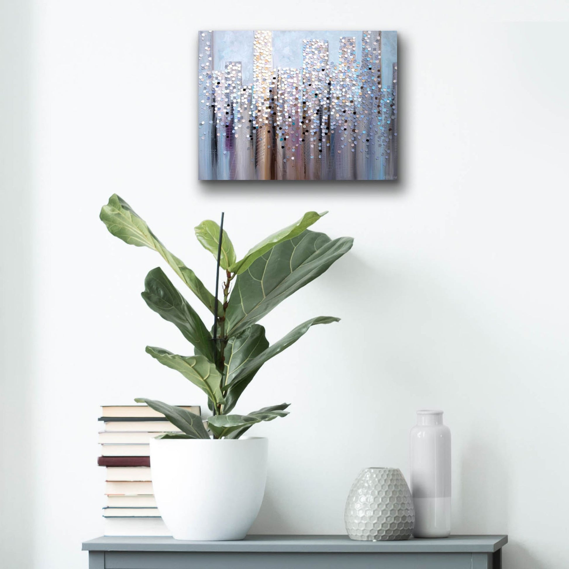 Epic Art 'Dreamy Skyline' by Ekaterina Ermilkina, Acrylic Glass Wall Art,16x12