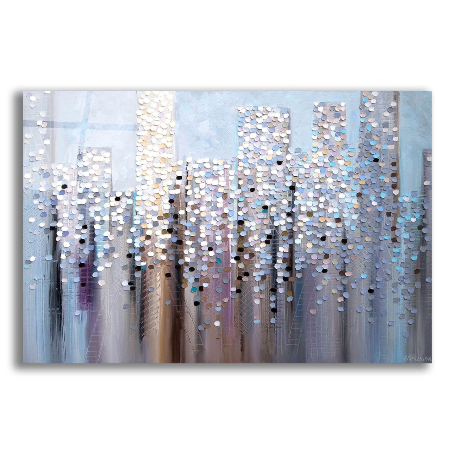 Epic Art 'Dreamy Skyline' by Ekaterina Ermilkina, Acrylic Glass Wall Art,16x12