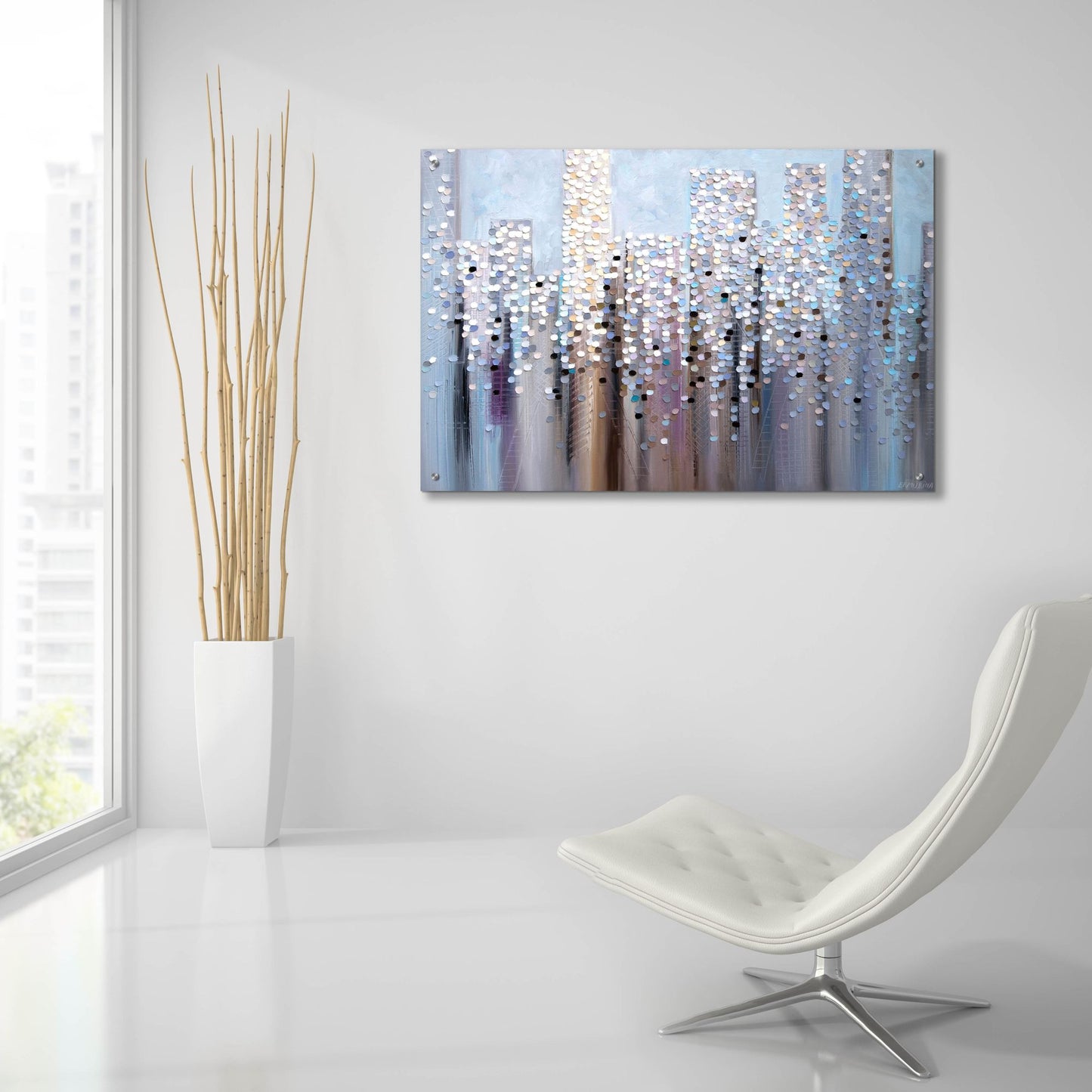 Epic Art 'Dreamy Skyline' by Ekaterina Ermilkina, Acrylic Glass Wall Art,36x24