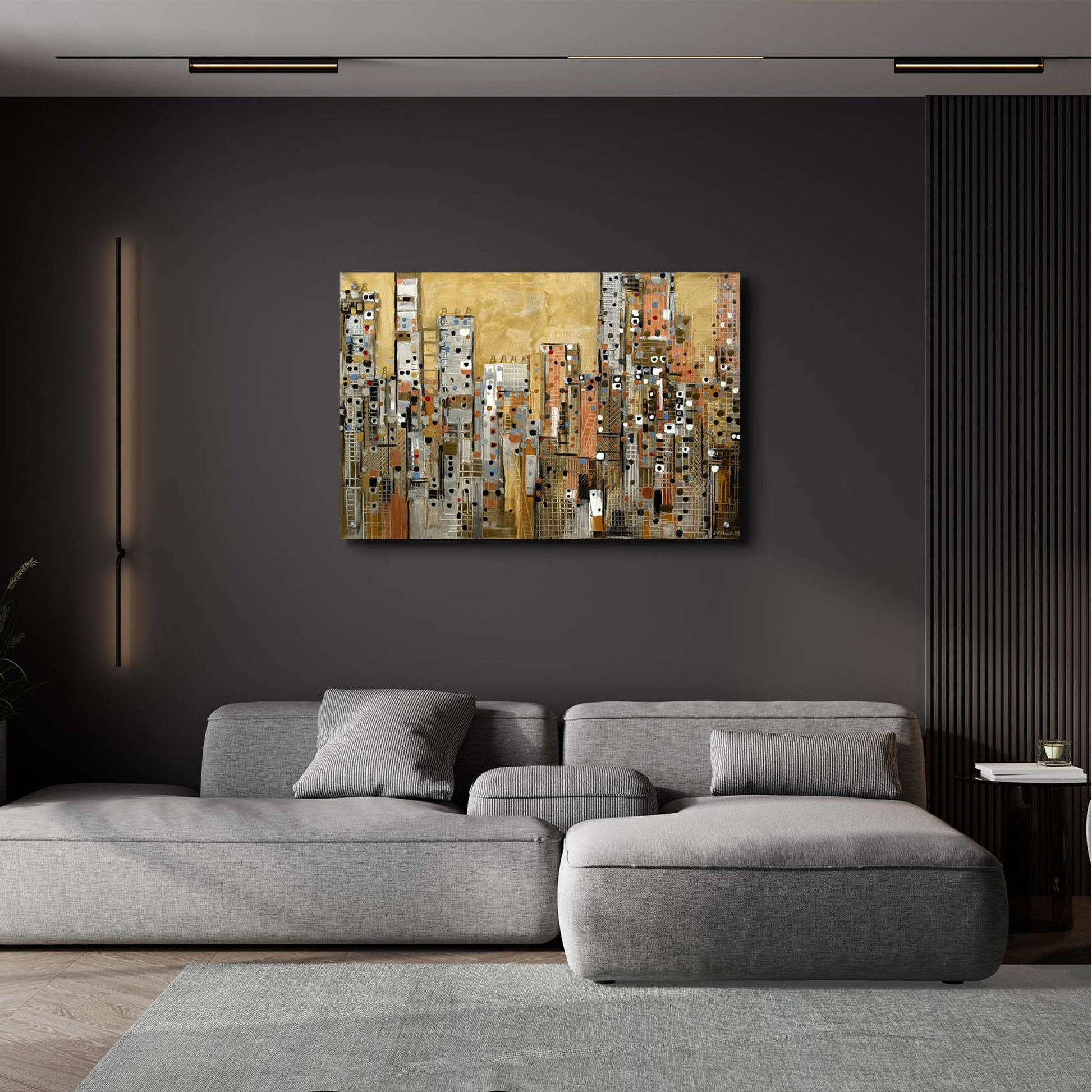 Epic Art 'Golden Sky' by Ekaterina Ermilkina, Acrylic Glass Wall Art,36x24