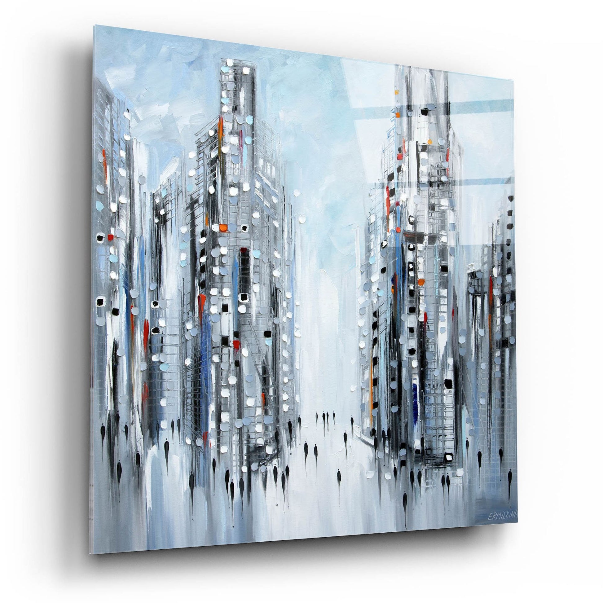 Epic Art 'Jam City' by Ekaterina Ermilkina, Acrylic Glass Wall Art,12x12