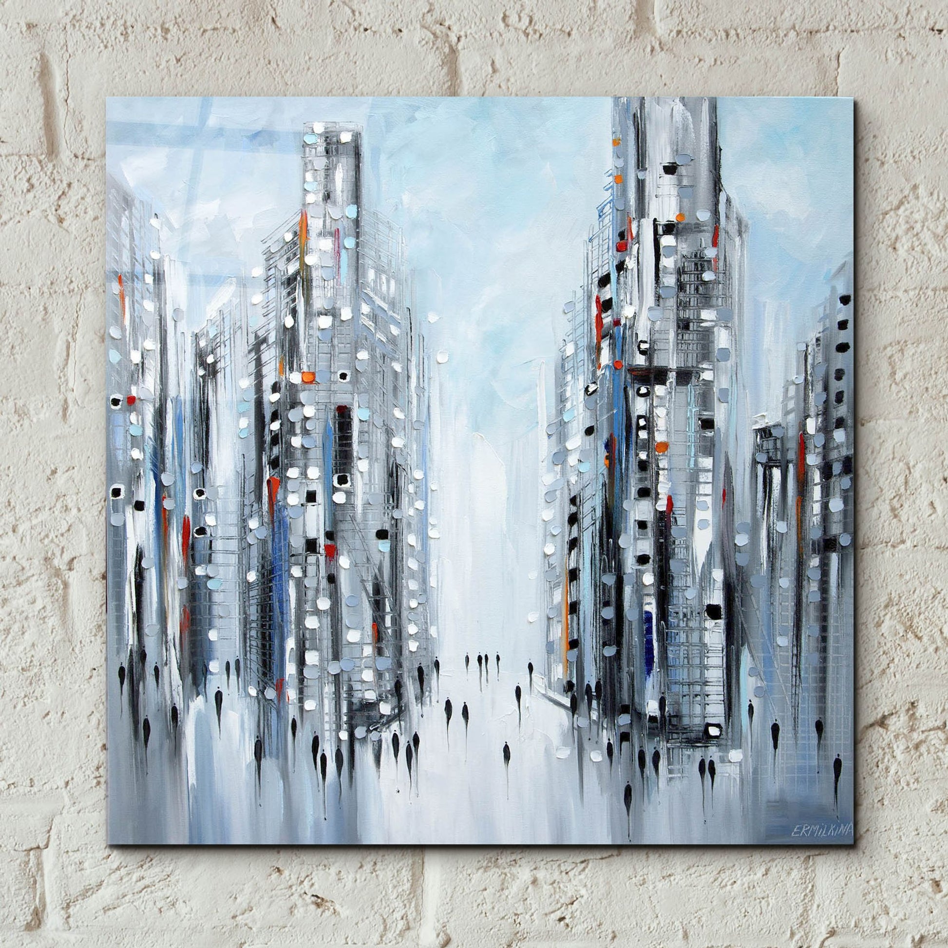 Epic Art 'Jam City' by Ekaterina Ermilkina, Acrylic Glass Wall Art,12x12