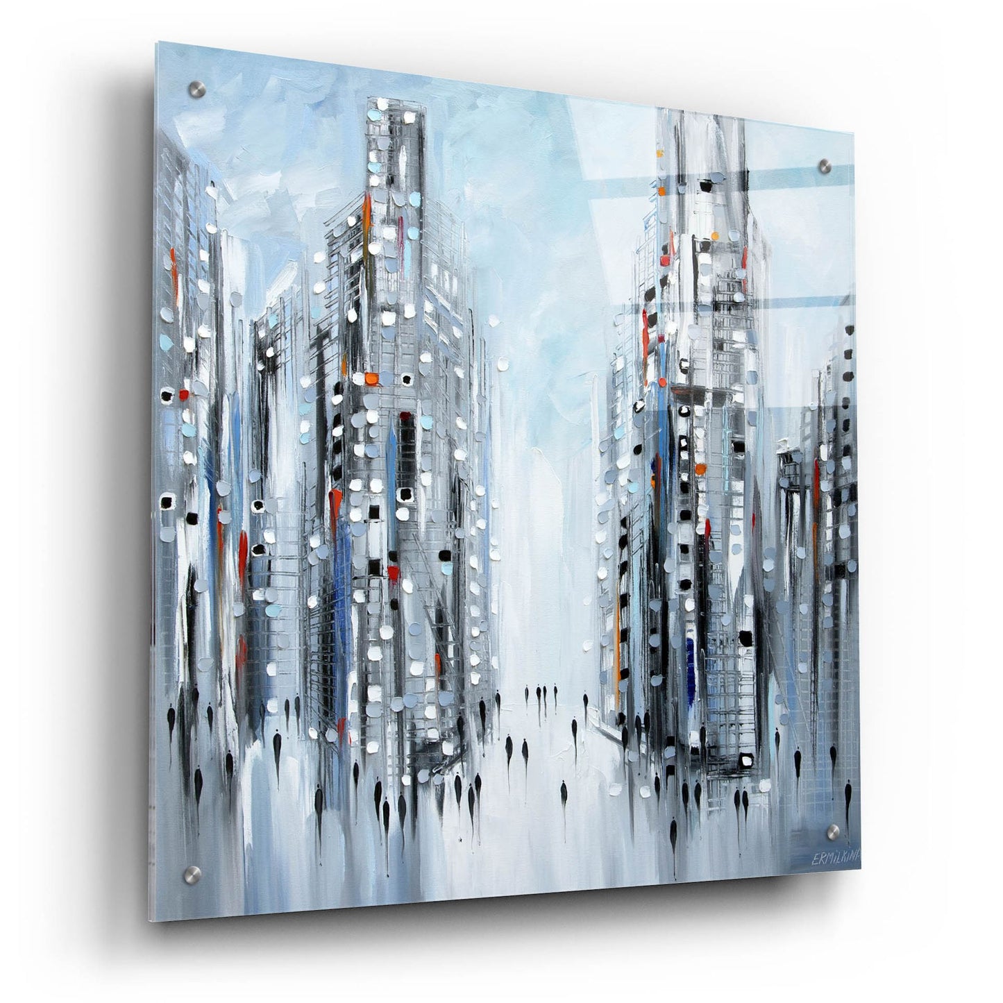 Epic Art 'Jam City' by Ekaterina Ermilkina, Acrylic Glass Wall Art,24x24