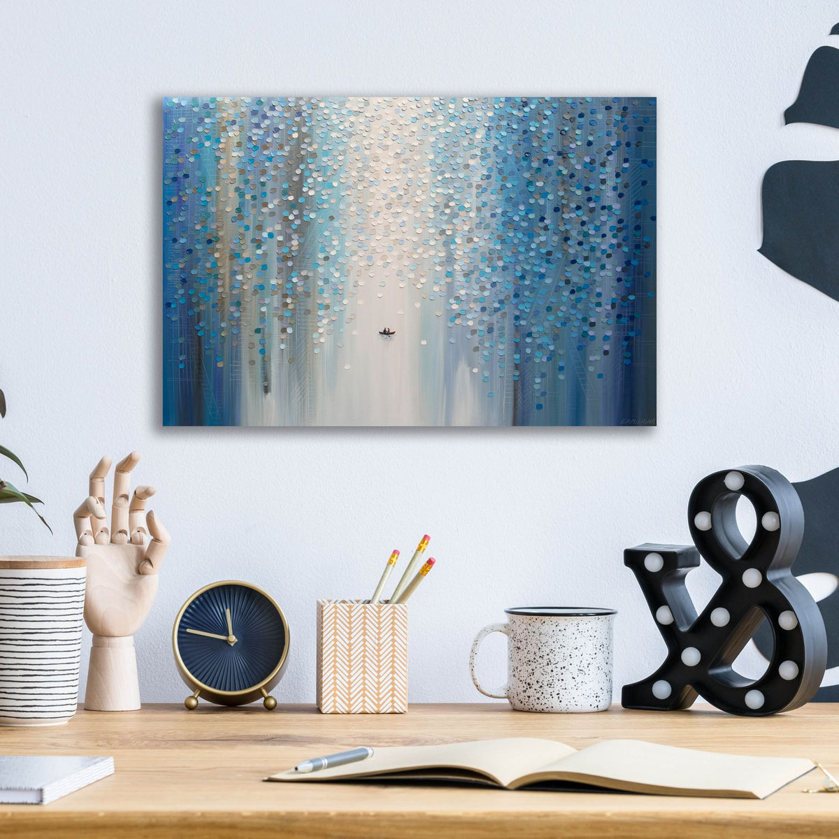 Epic Art 'Lovers' Erscape' by Ekaterina Ermilkina, Acrylic Glass Wall Art,16x12