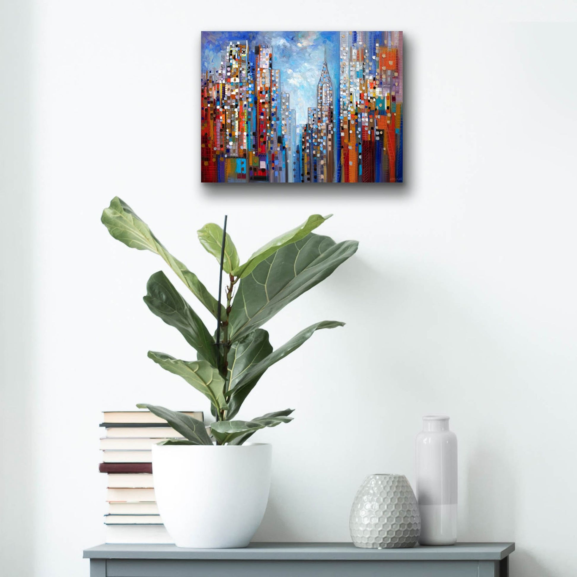 Epic Art 'Manhattan' by Ekaterina Ermilkina, Acrylic Glass Wall Art,16x12