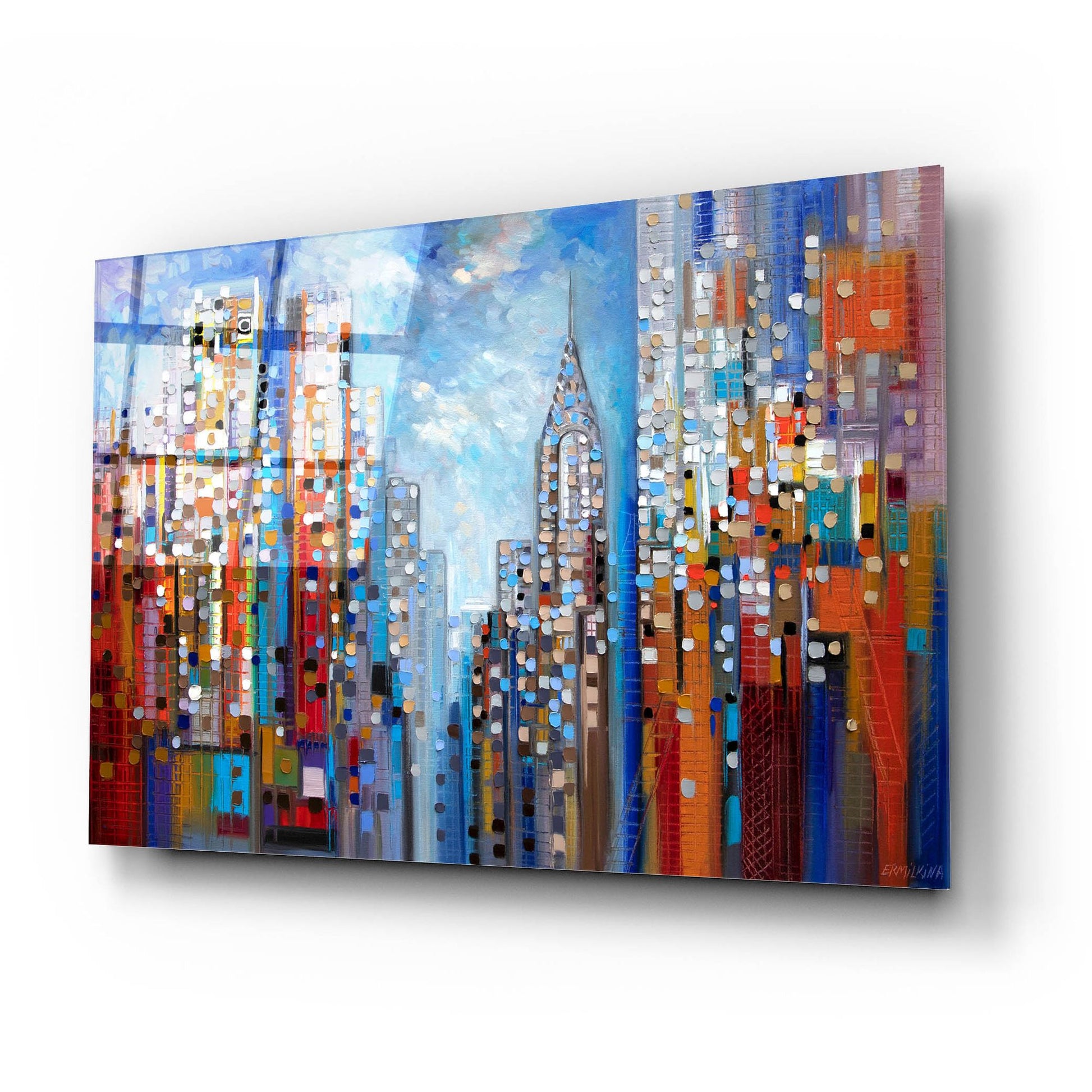 Epic Art 'Manhattan' by Ekaterina Ermilkina, Acrylic Glass Wall Art,24x16