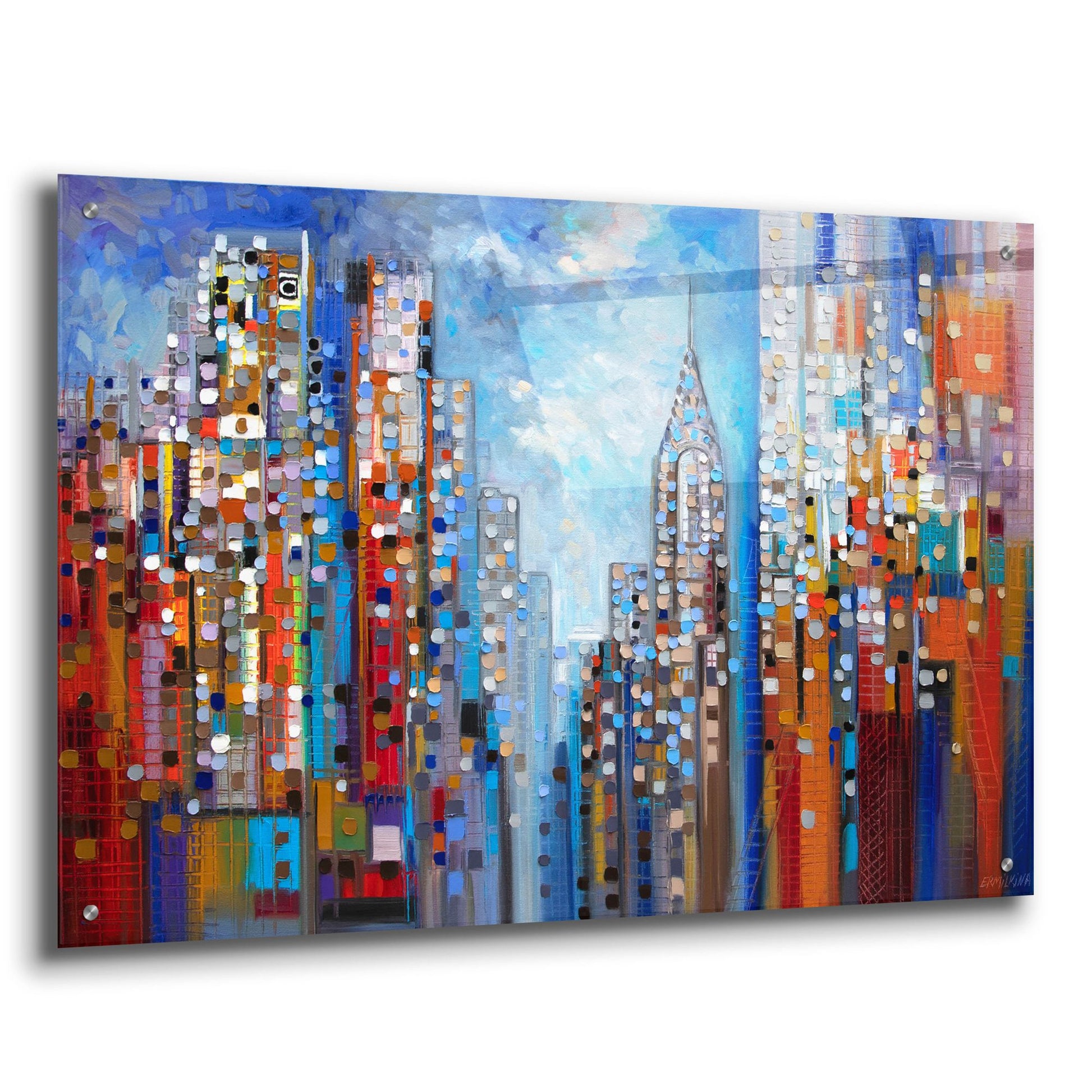 Epic Art 'Manhattan' by Ekaterina Ermilkina, Acrylic Glass Wall Art,36x24