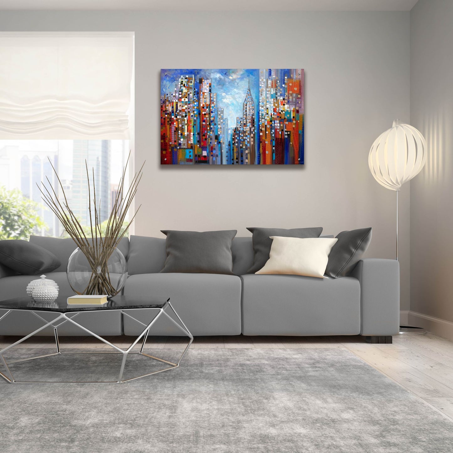 Epic Art 'Manhattan' by Ekaterina Ermilkina, Acrylic Glass Wall Art,36x24