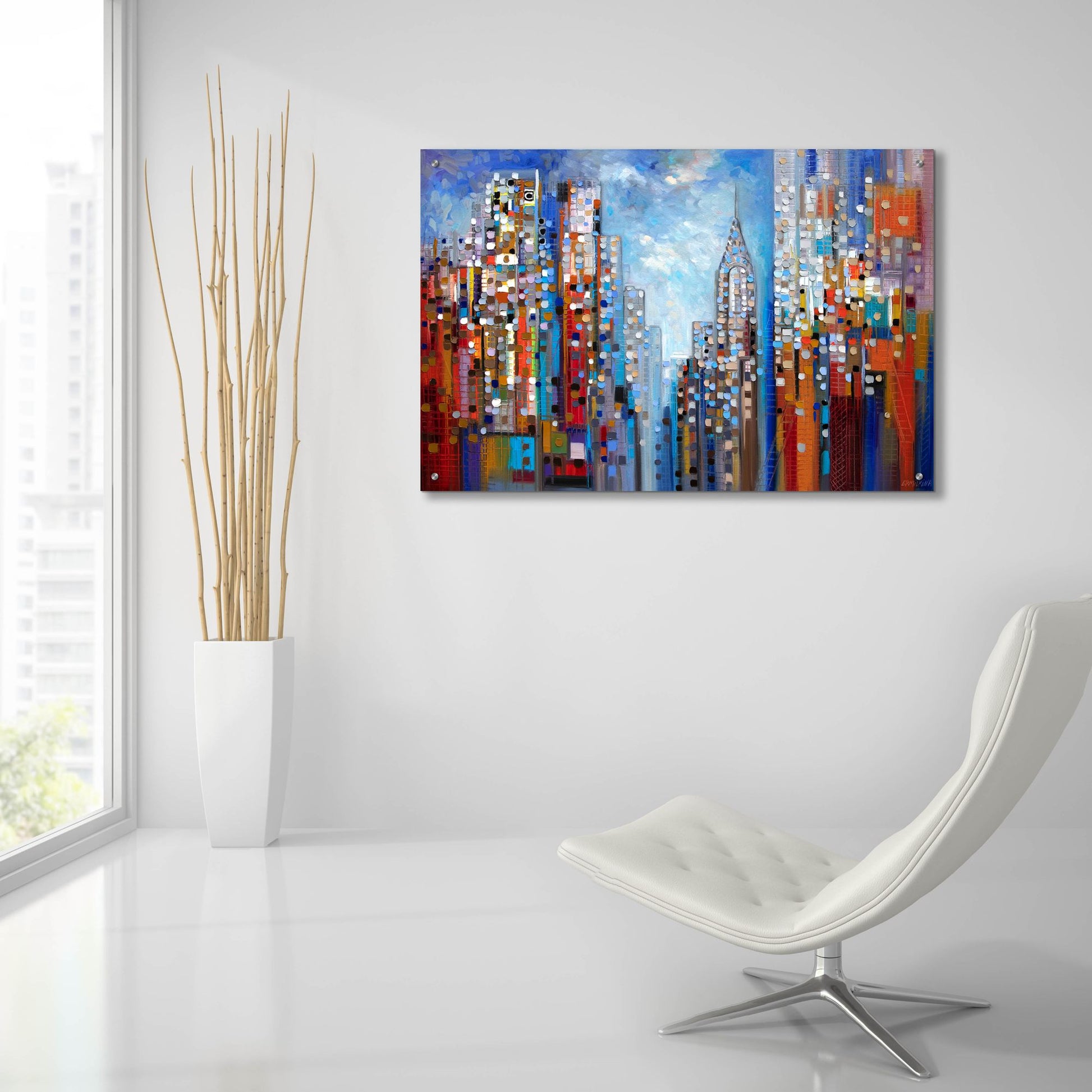 Epic Art 'Manhattan' by Ekaterina Ermilkina, Acrylic Glass Wall Art,36x24