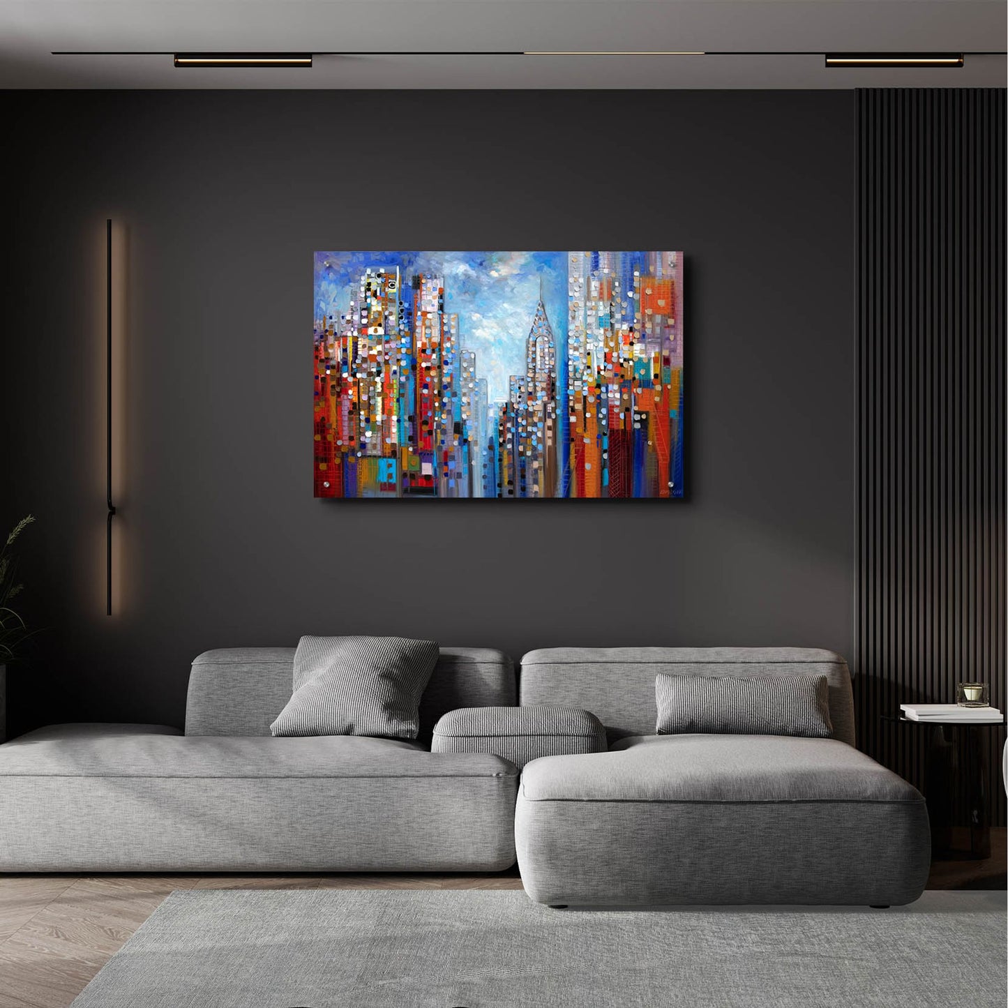 Epic Art 'Manhattan' by Ekaterina Ermilkina, Acrylic Glass Wall Art,36x24