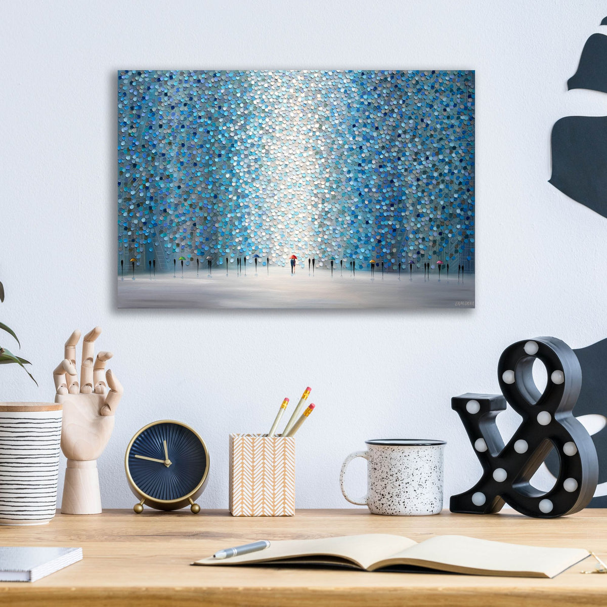 Epic Art 'Morning Rain' by Ekaterina Ermilkina, Acrylic Glass Wall Art,16x12