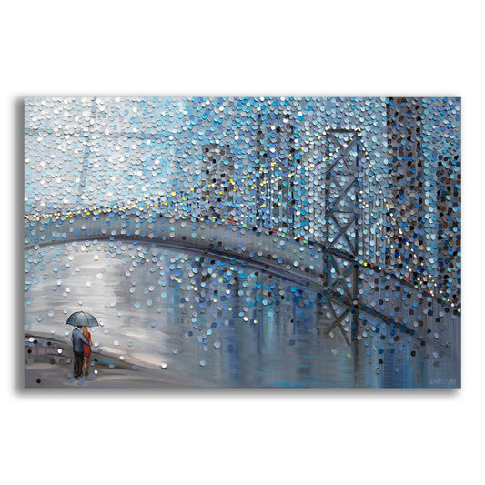 Epic Art 'Rainy Date With The Bridge View' by Ekaterina Ermilkina, Acrylic Glass Wall Art