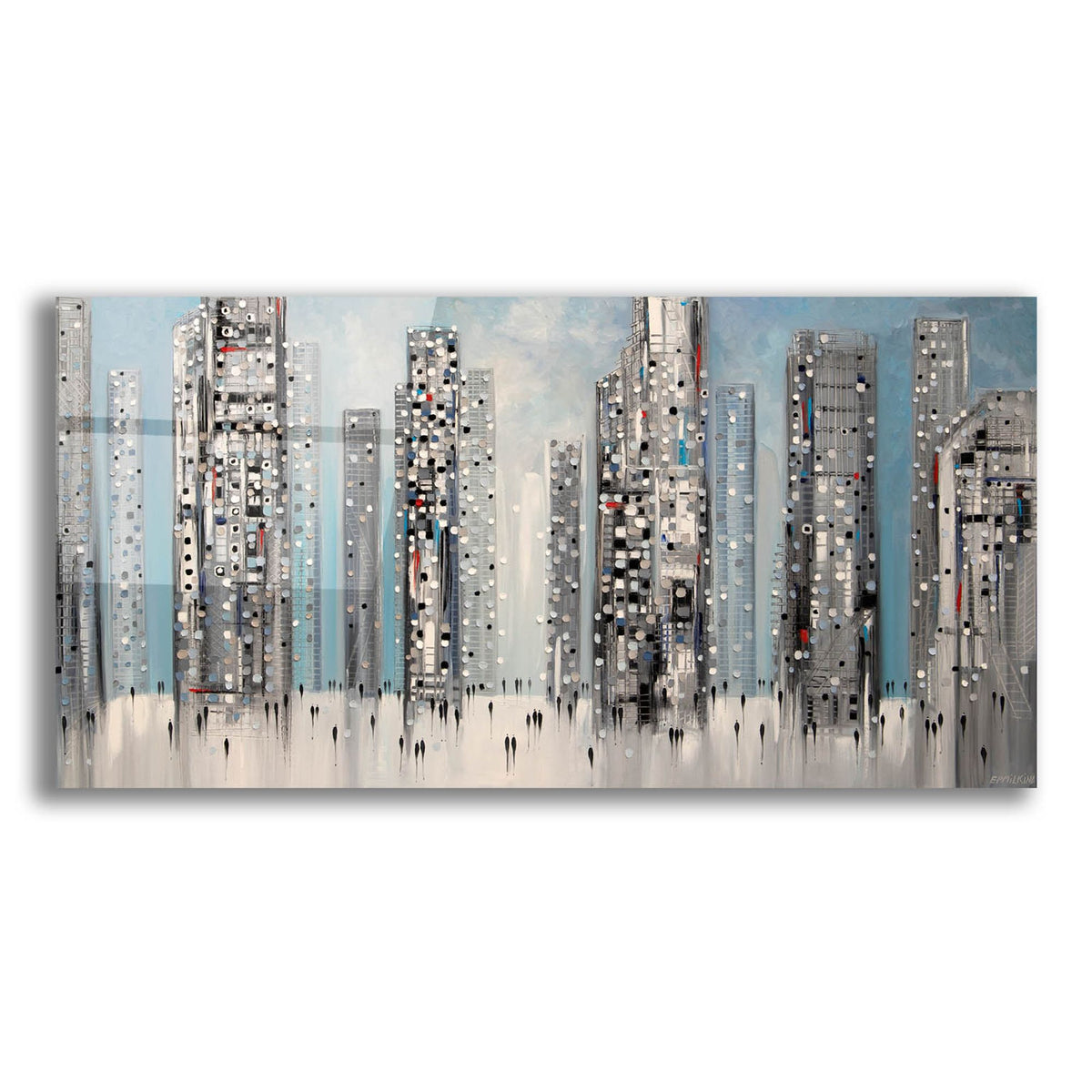Epic Art 'Streets of Manhattan' by Ekaterina Ermilkina, Acrylic Glass Wall Art