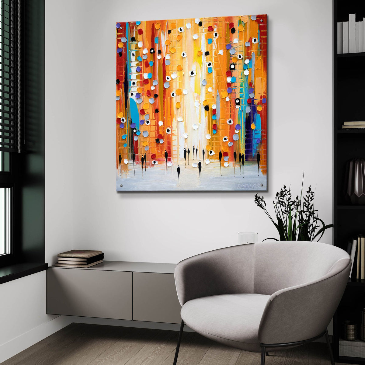 Epic Art 'Sunset Mood' by Ekaterina Ermilkina, Acrylic Glass Wall Art,36x36