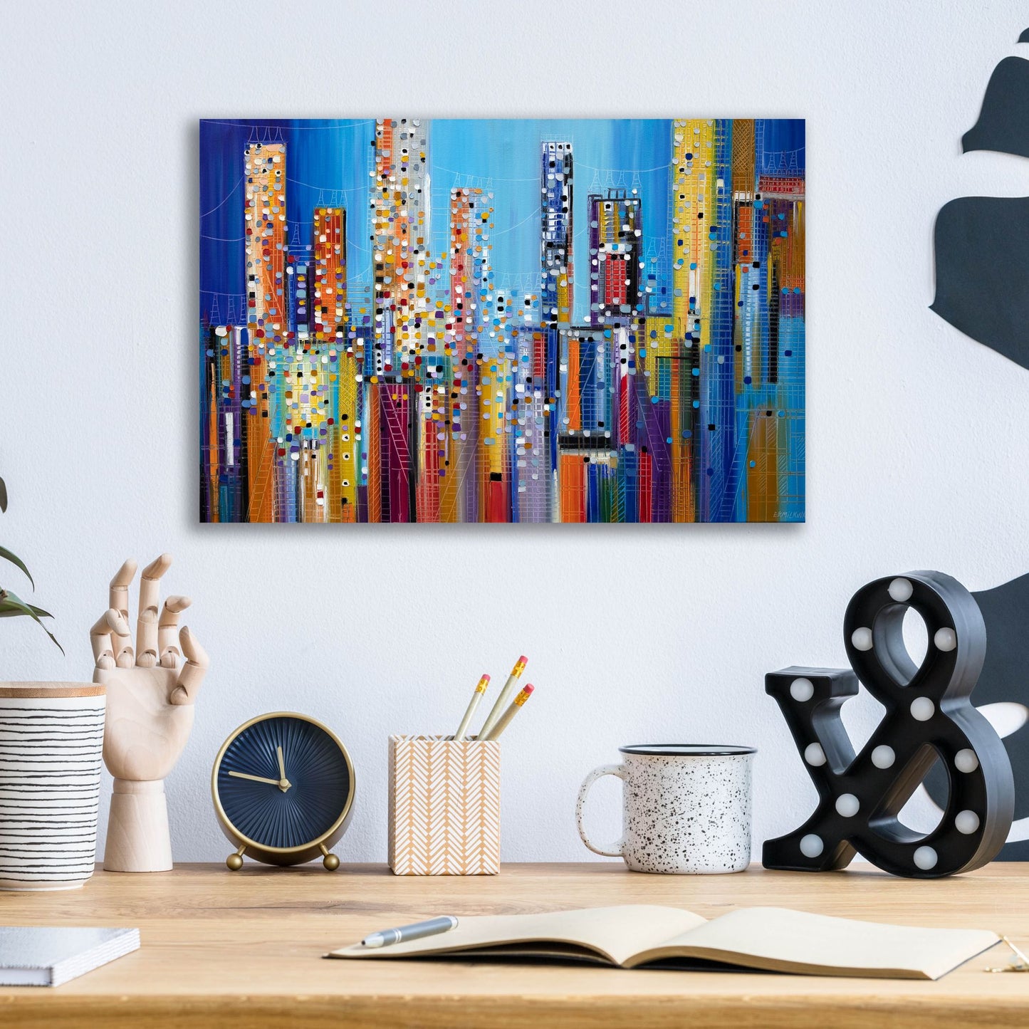 Epic Art 'Urban Core' by Ekaterina Ermilkina, Acrylic Glass Wall Art,16x12