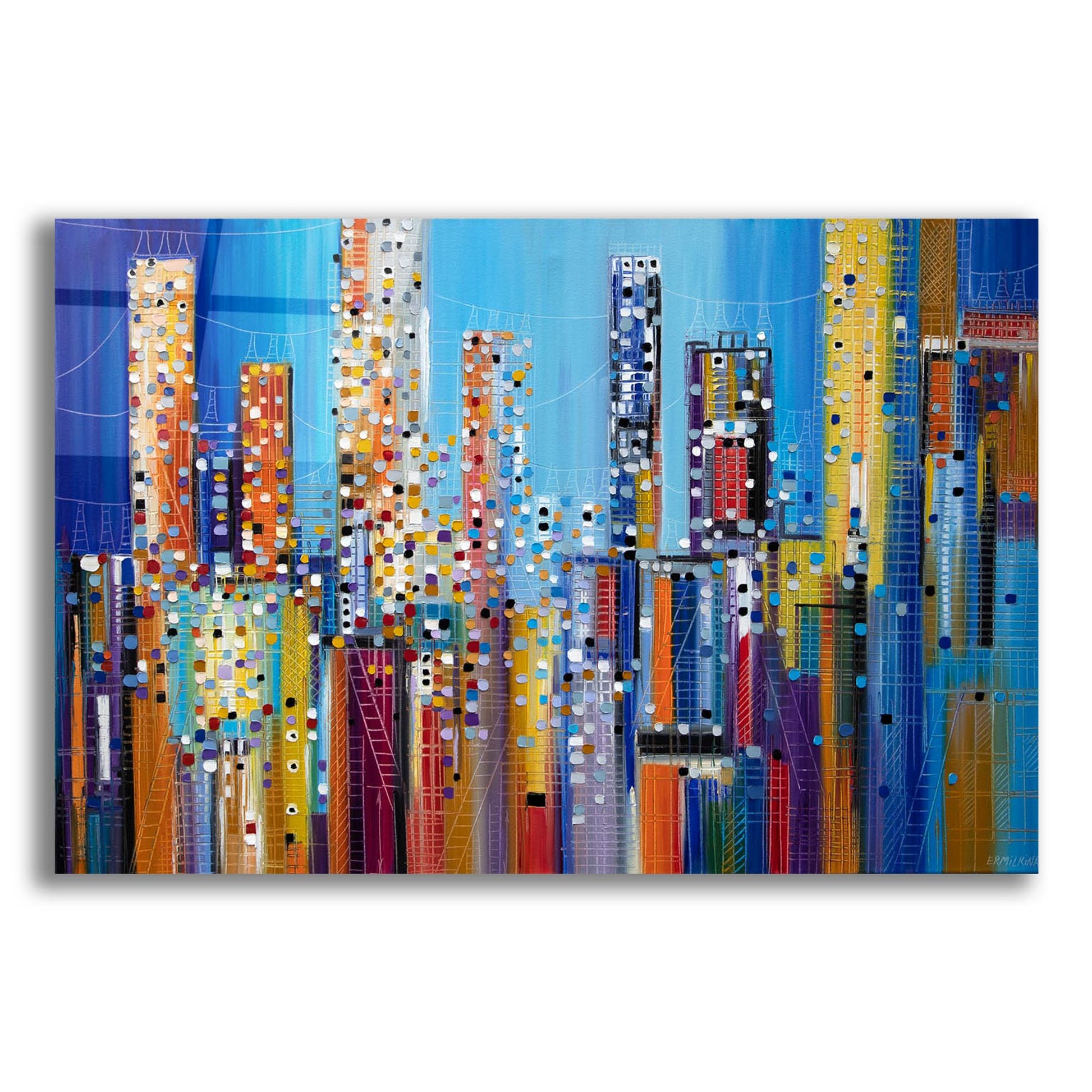 Epic Art 'Urban Core' by Ekaterina Ermilkina, Acrylic Glass Wall Art,16x12