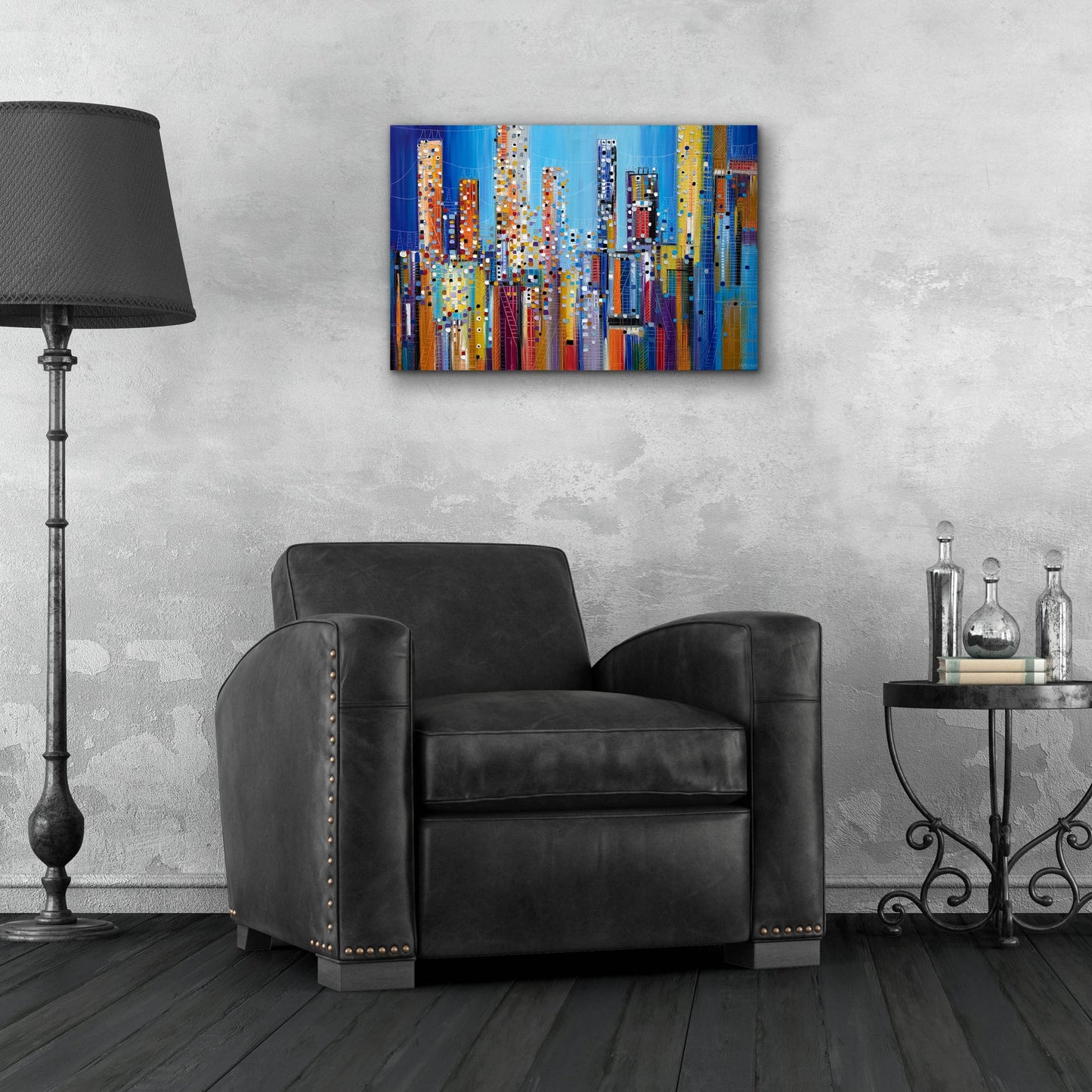 Epic Art 'Urban Core' by Ekaterina Ermilkina, Acrylic Glass Wall Art,24x16