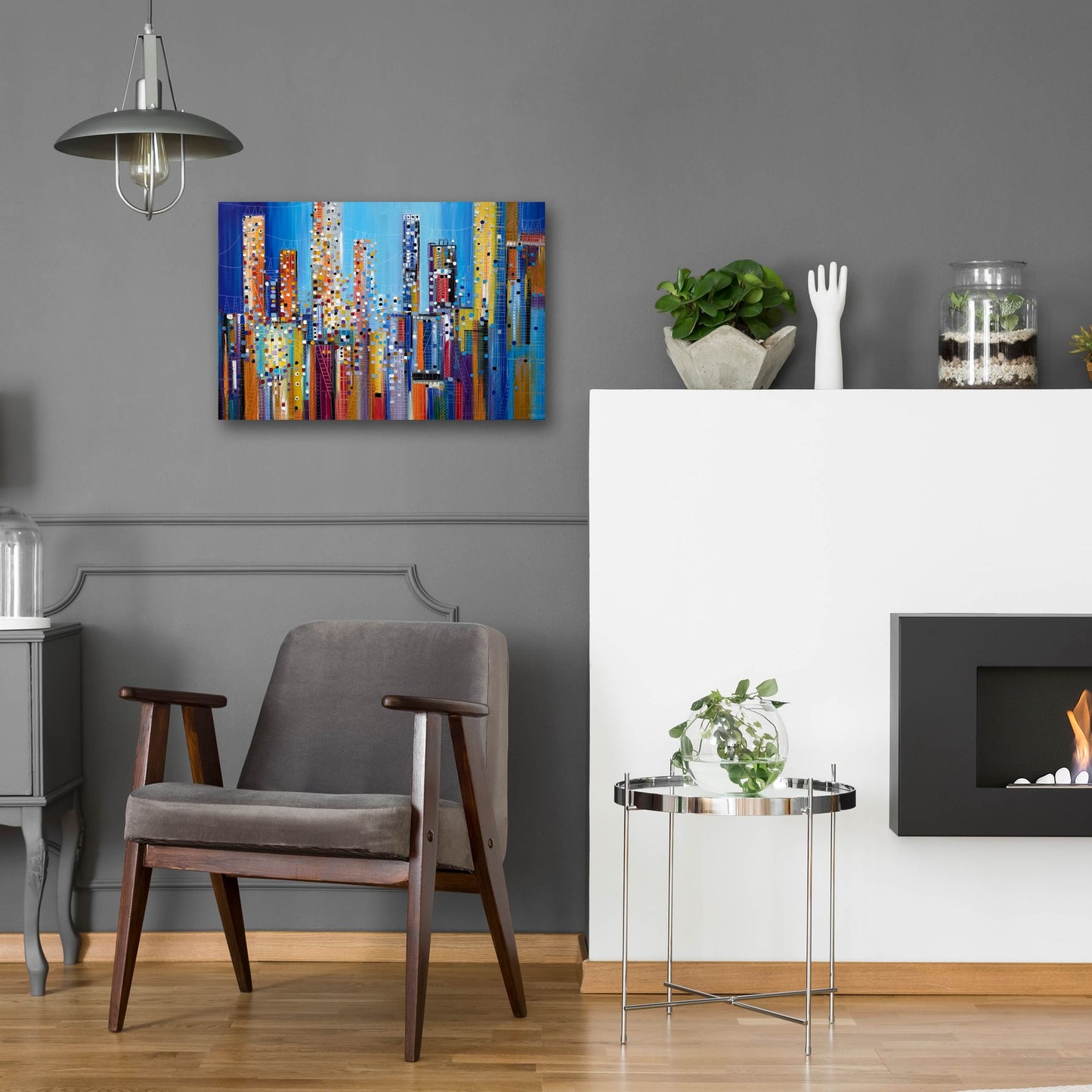 Epic Art 'Urban Core' by Ekaterina Ermilkina, Acrylic Glass Wall Art,24x16