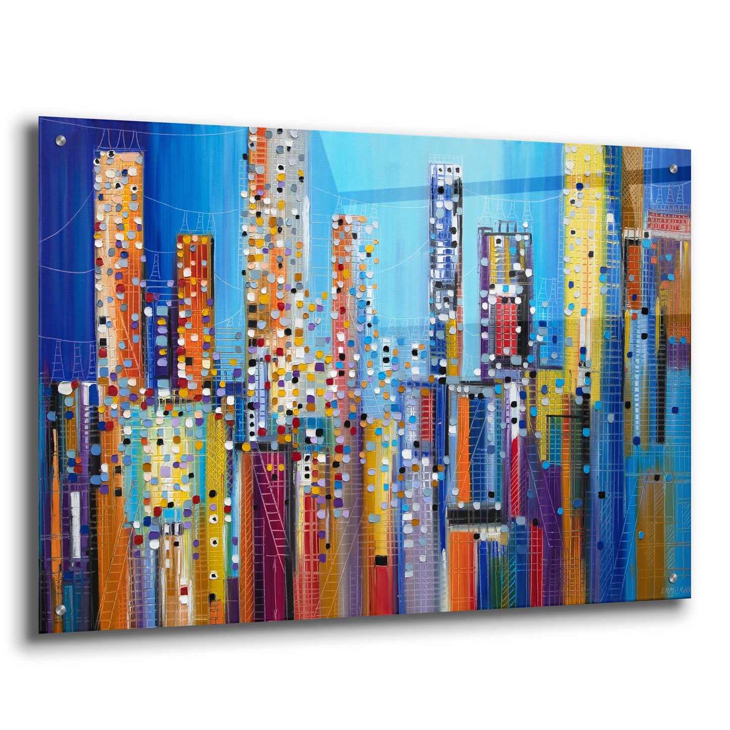 Epic Art 'Urban Core' by Ekaterina Ermilkina, Acrylic Glass Wall Art,36x24