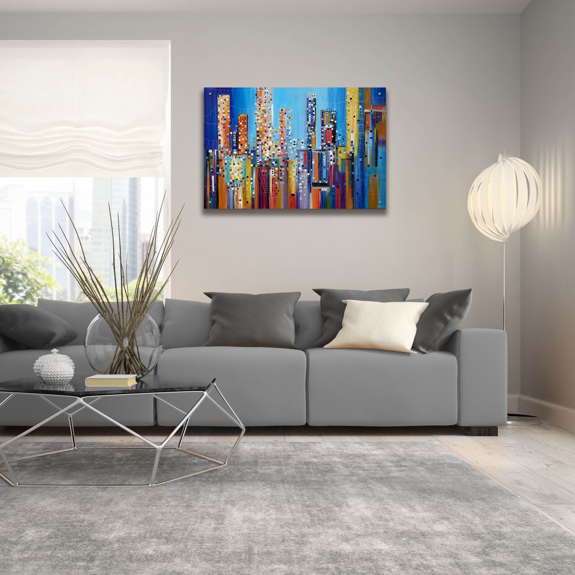 Epic Art 'Urban Core' by Ekaterina Ermilkina, Acrylic Glass Wall Art,36x24