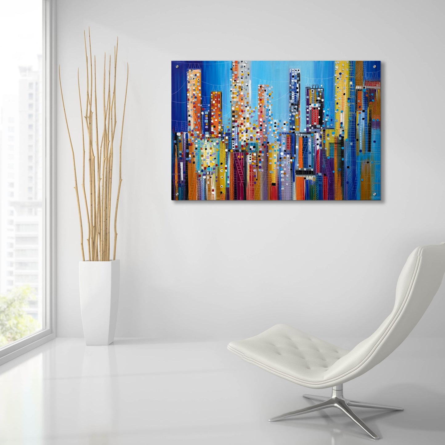 Epic Art 'Urban Core' by Ekaterina Ermilkina, Acrylic Glass Wall Art,36x24