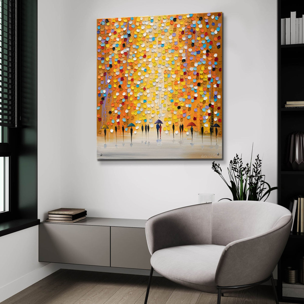 Epic Art 'Yesterday's Rain' by Ekaterina Ermilkina, Acrylic Glass Wall Art,36x36