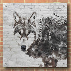 Epic Art 'Lone Wolf' by Irena Orlov,  Acrylic Glass Wall Art,36x36