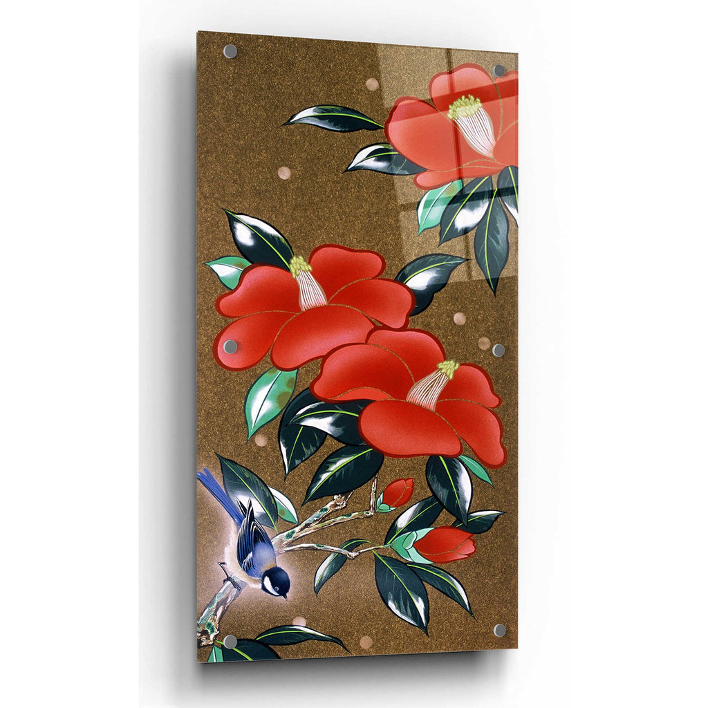 Epic Art 'Camellia L' by Zigen Tanabe, Acrylic Glass Wall Art