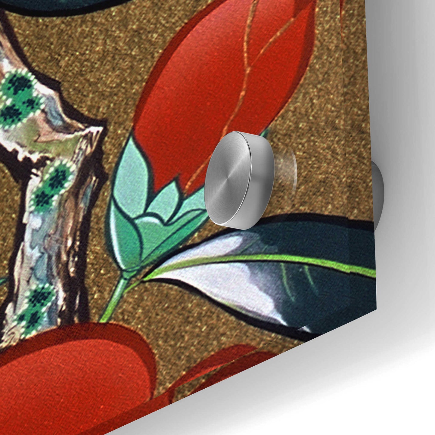 Epic Art 'Camellia R' by Zigen Tanabe, Acrylic Glass Wall Art,12x24