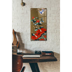 Epic Art 'Camellia R' by Zigen Tanabe, Acrylic Glass Wall Art,12x24