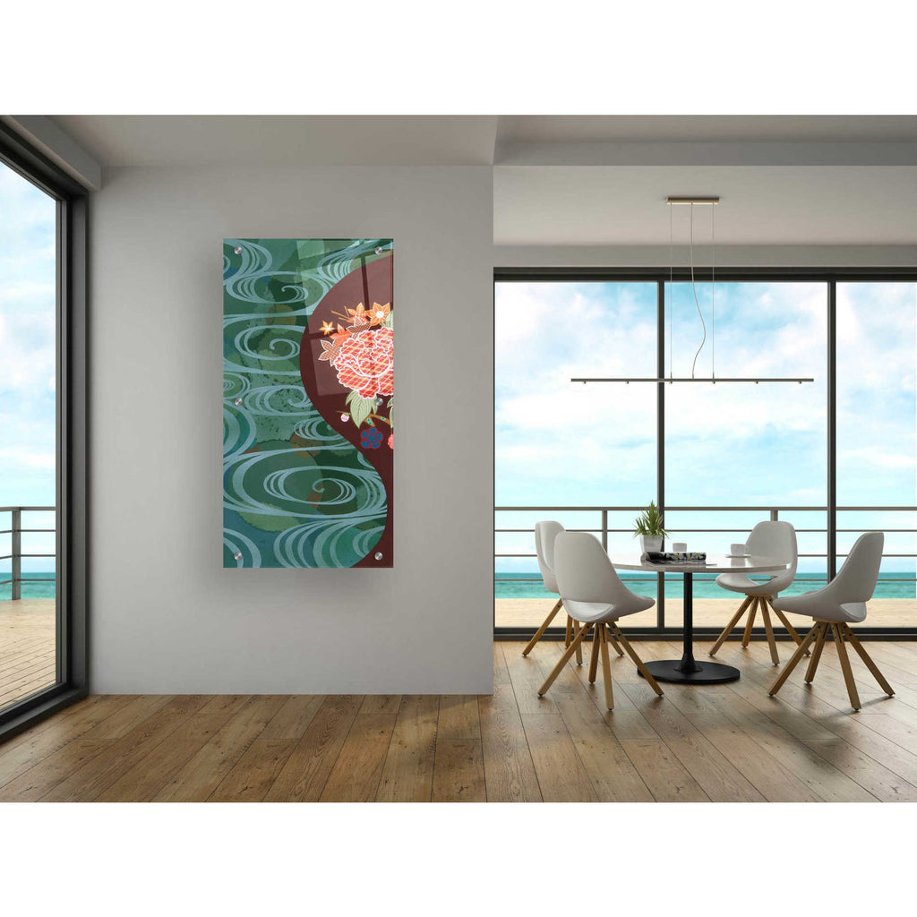 Epic Art 'Running Water I' by Zigen Tanabe, Acrylic Glass Wall Art,24x48