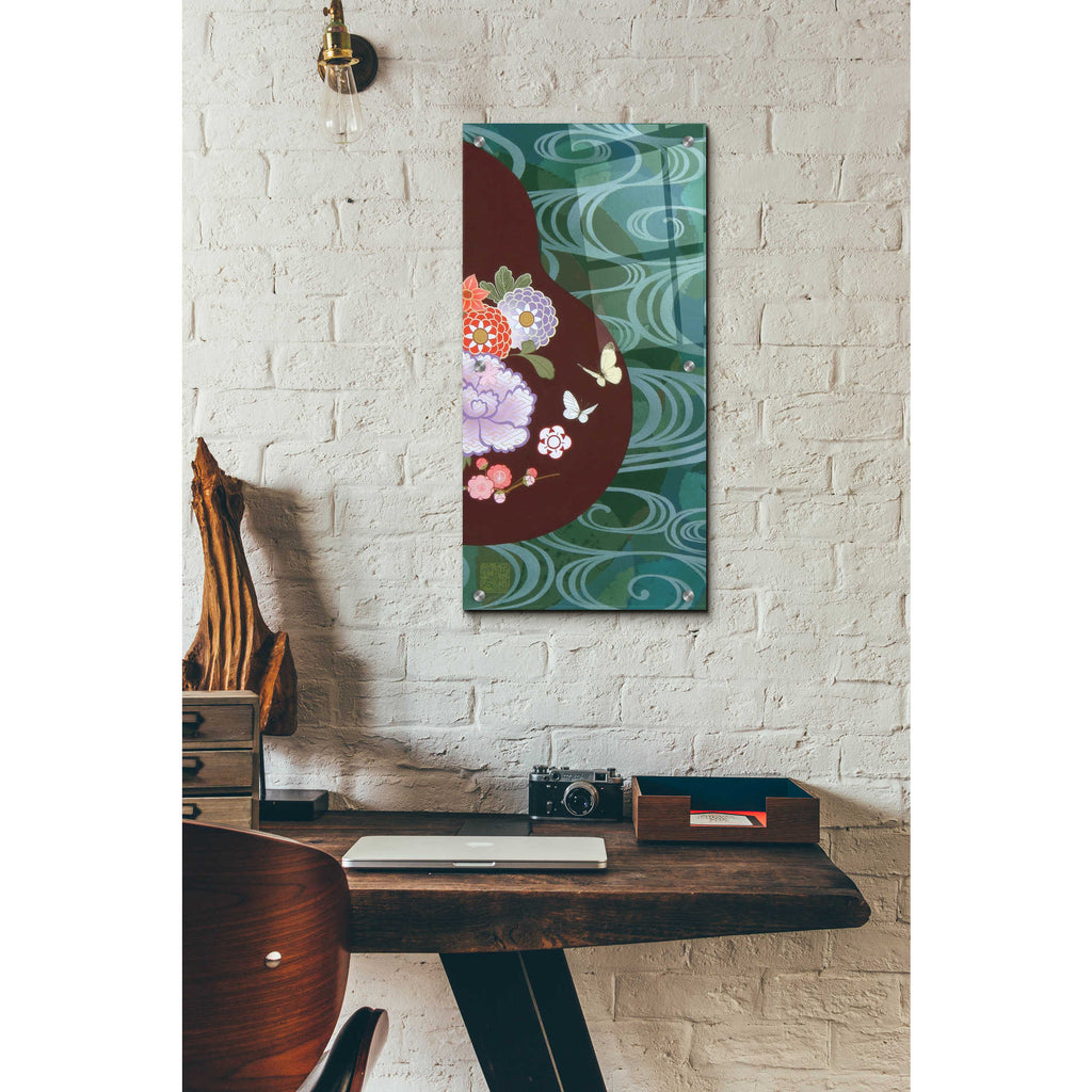 Epic Art 'Running Water II' by Zigen Tanabe, Acrylic Glass Wall Art,12x24