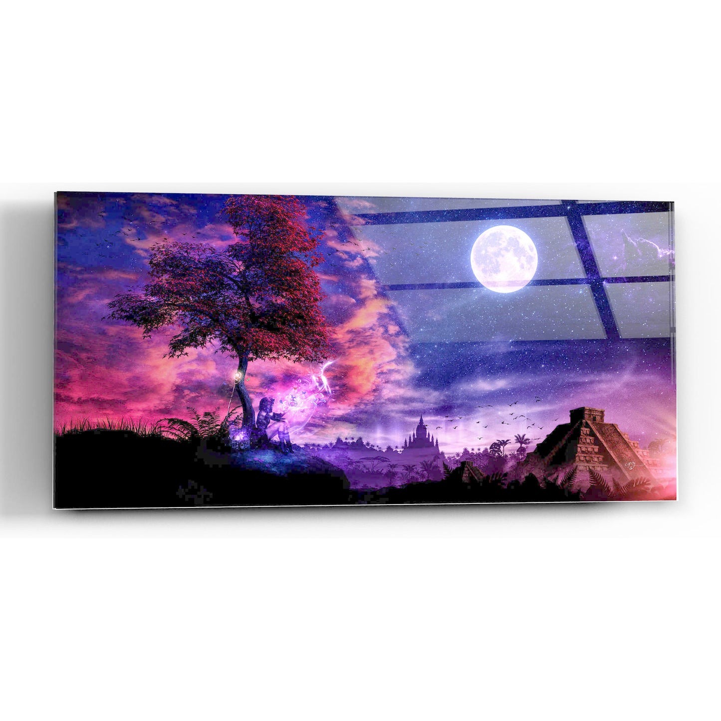 Epic Art 'A Place For Fairy Tales' by Cameron Gray, Acrylic Glass Wall Art,24x12